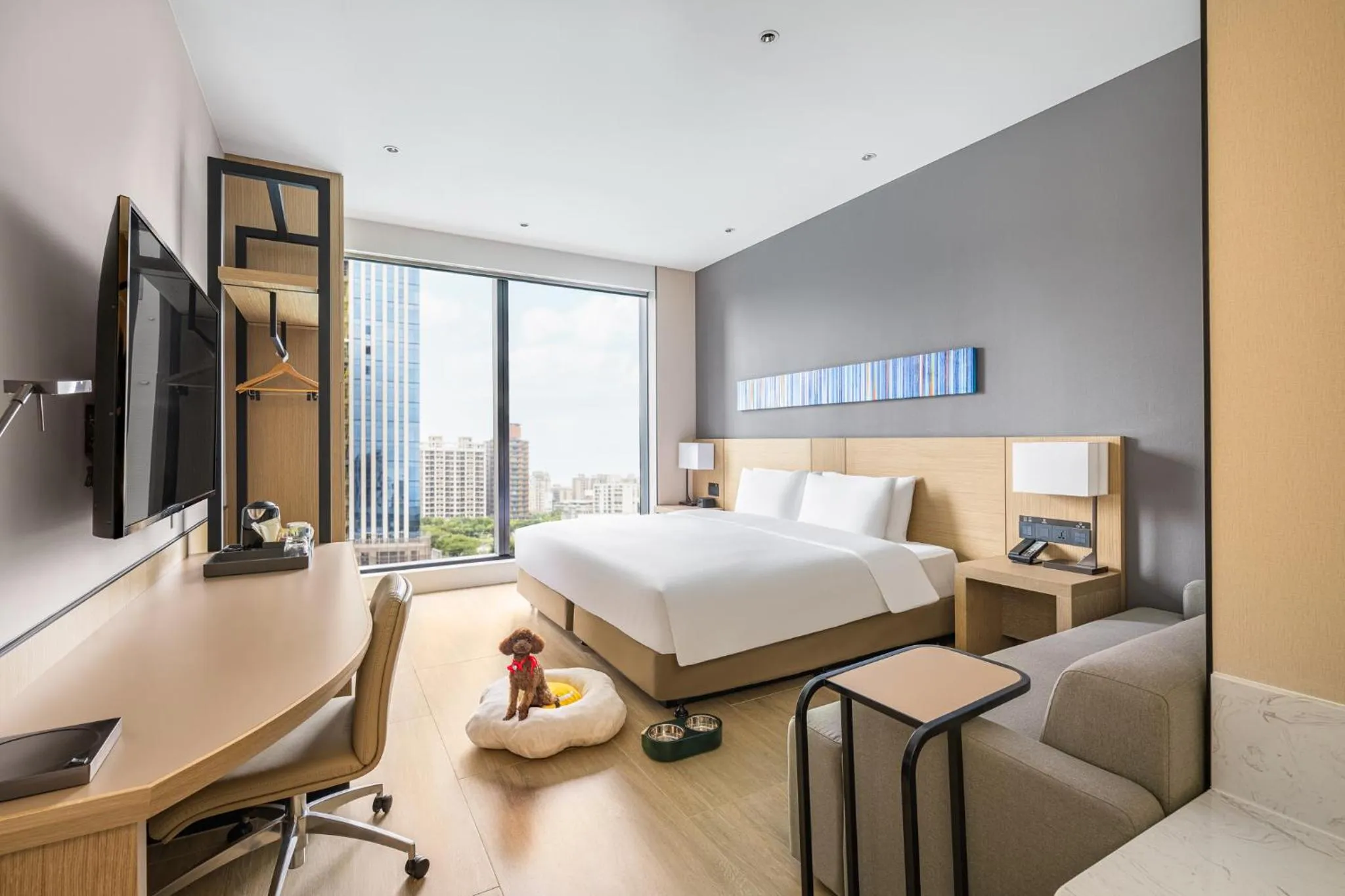 Photo of the whole room, Bed in Hyatt Place New Taipei City Xinzhuang