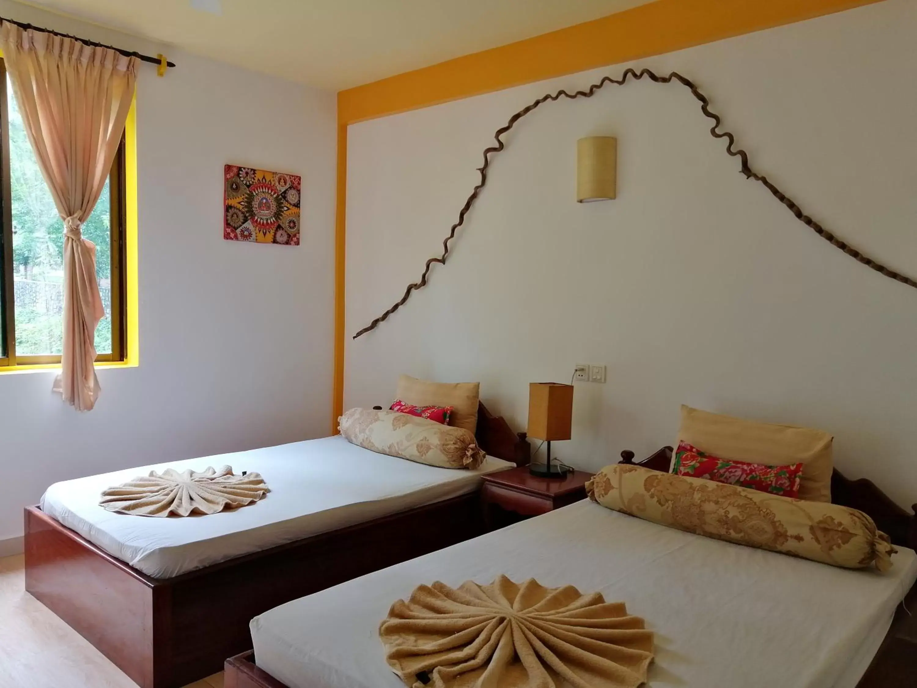 Classic Twin Room in Hotel de la Plage Classic Twin Room in Hotel de la Plage