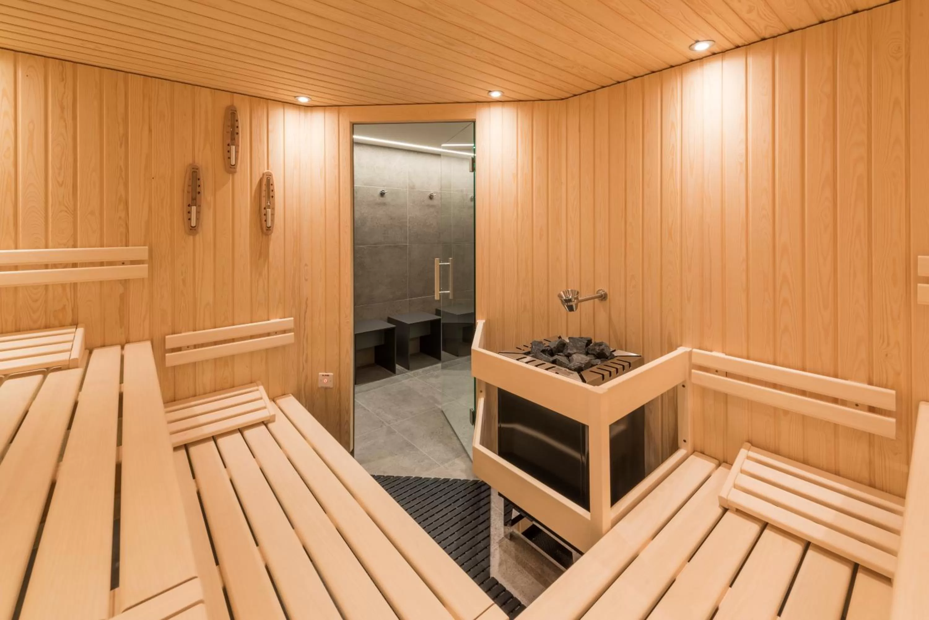 Sauna in Randolins Familienresort