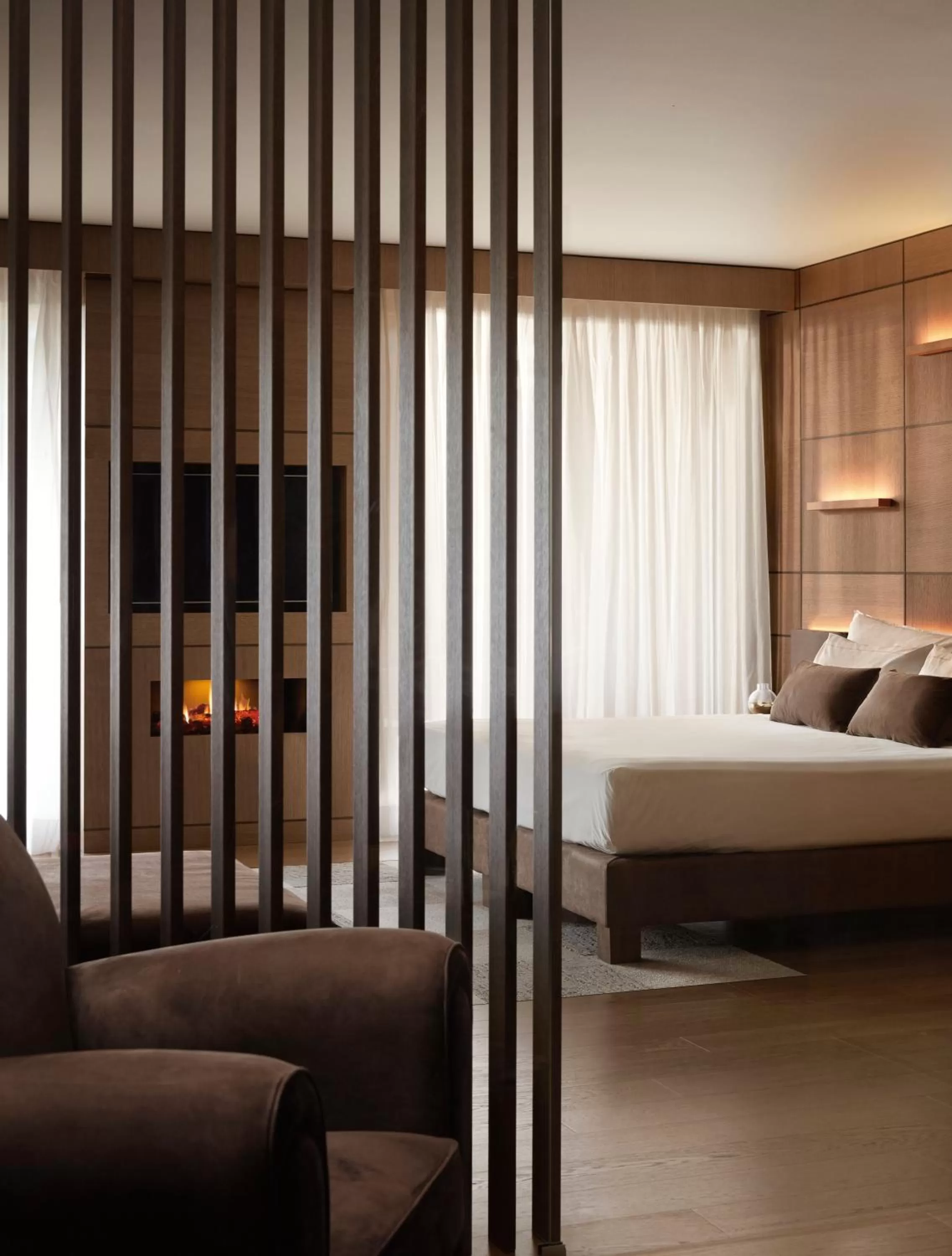 Bedroom, Bed in Lefay Resort & SPA Dolomiti