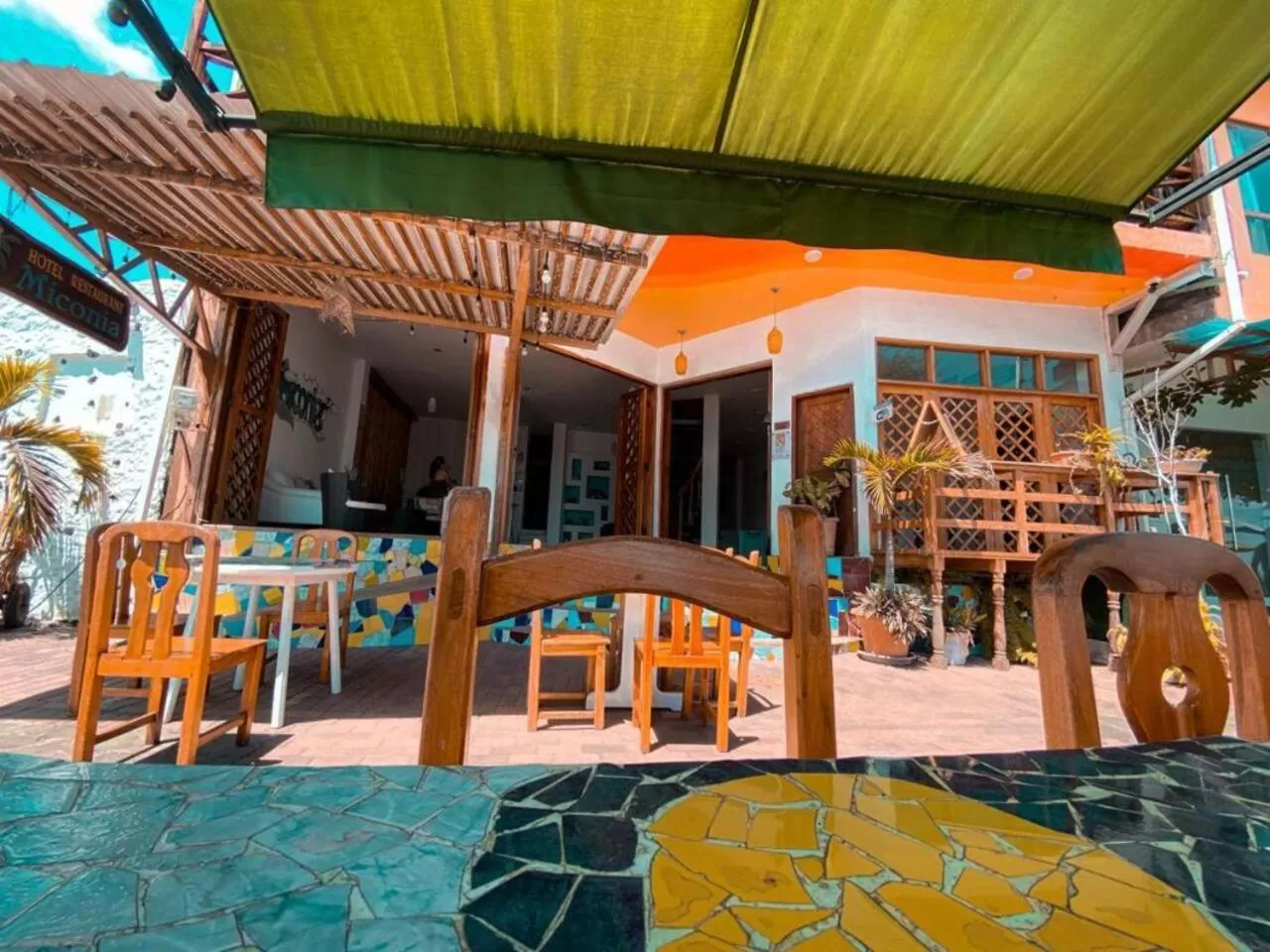 Patio in Hotel Miconia