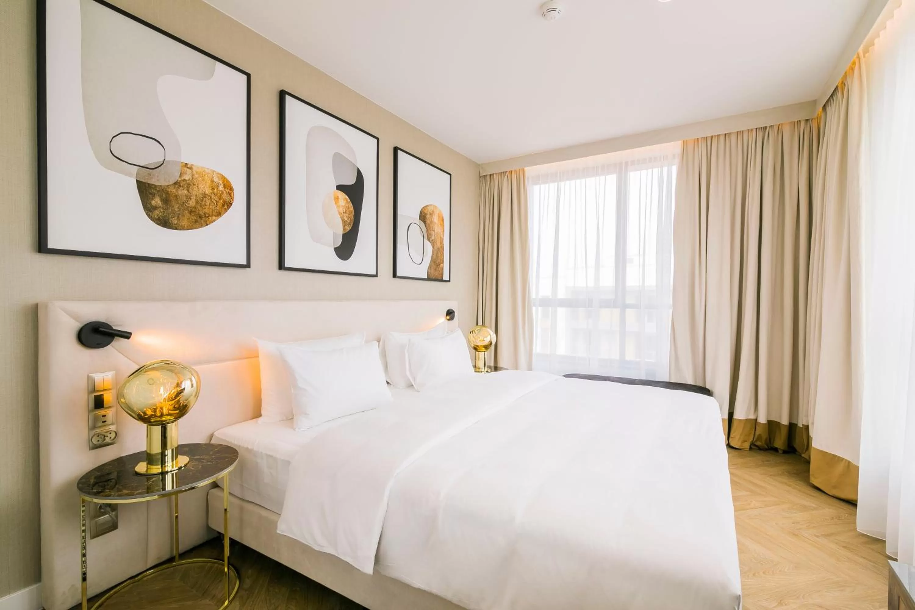 Bed in Radisson Blu Hotel Sopot