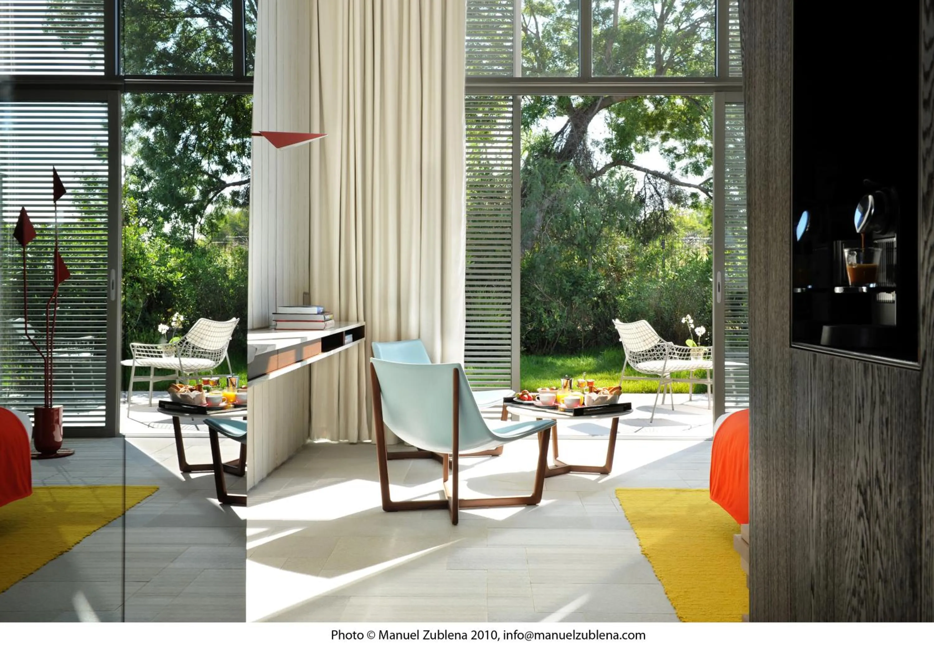 Garden view in Sezz Saint-Tropez