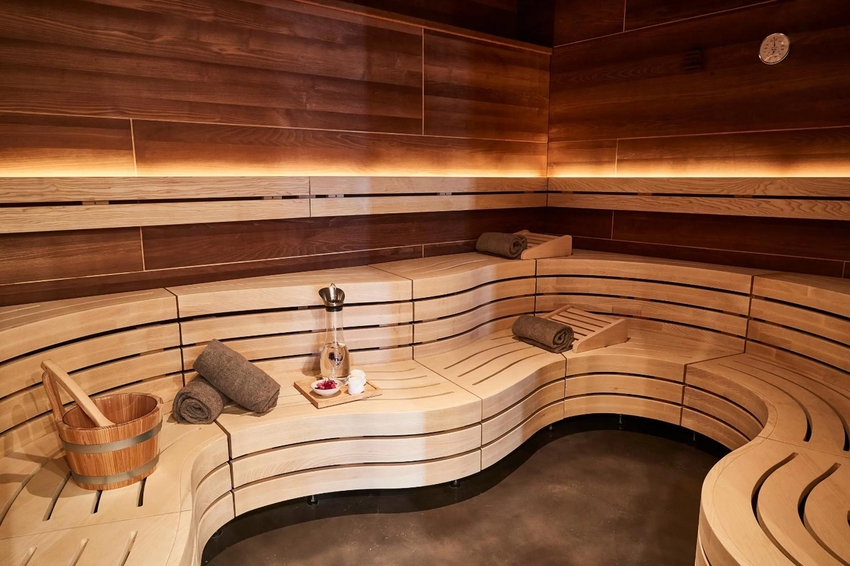 Sauna in 7Pines Resort Ibiza, part of Destination by Hyatt