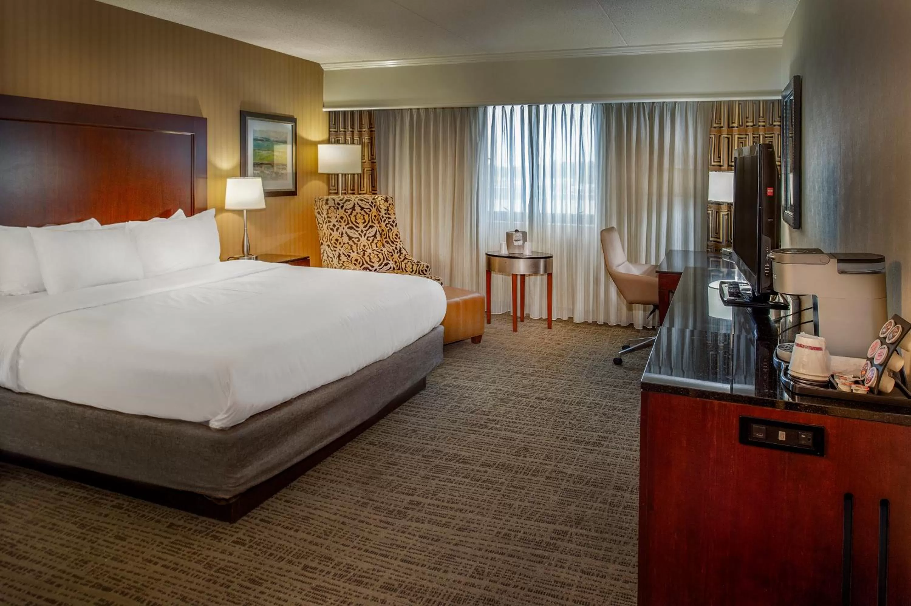 Bed in Crowne Plaza Hotel St. Louis Airport by IHG