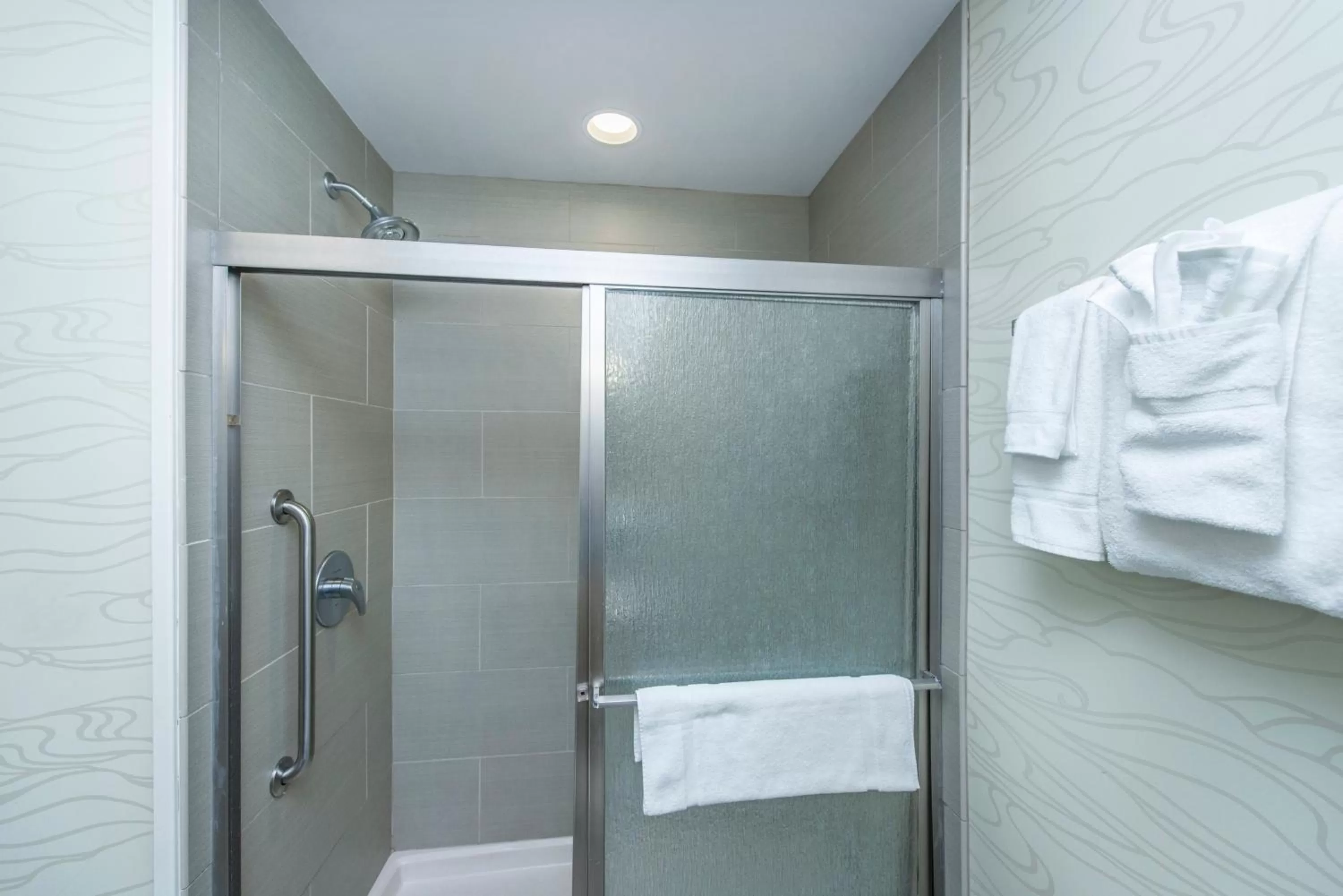 Shower in Holiday Inn Express & Suites Charleston Arpt-Conv Ctr Area by IHG