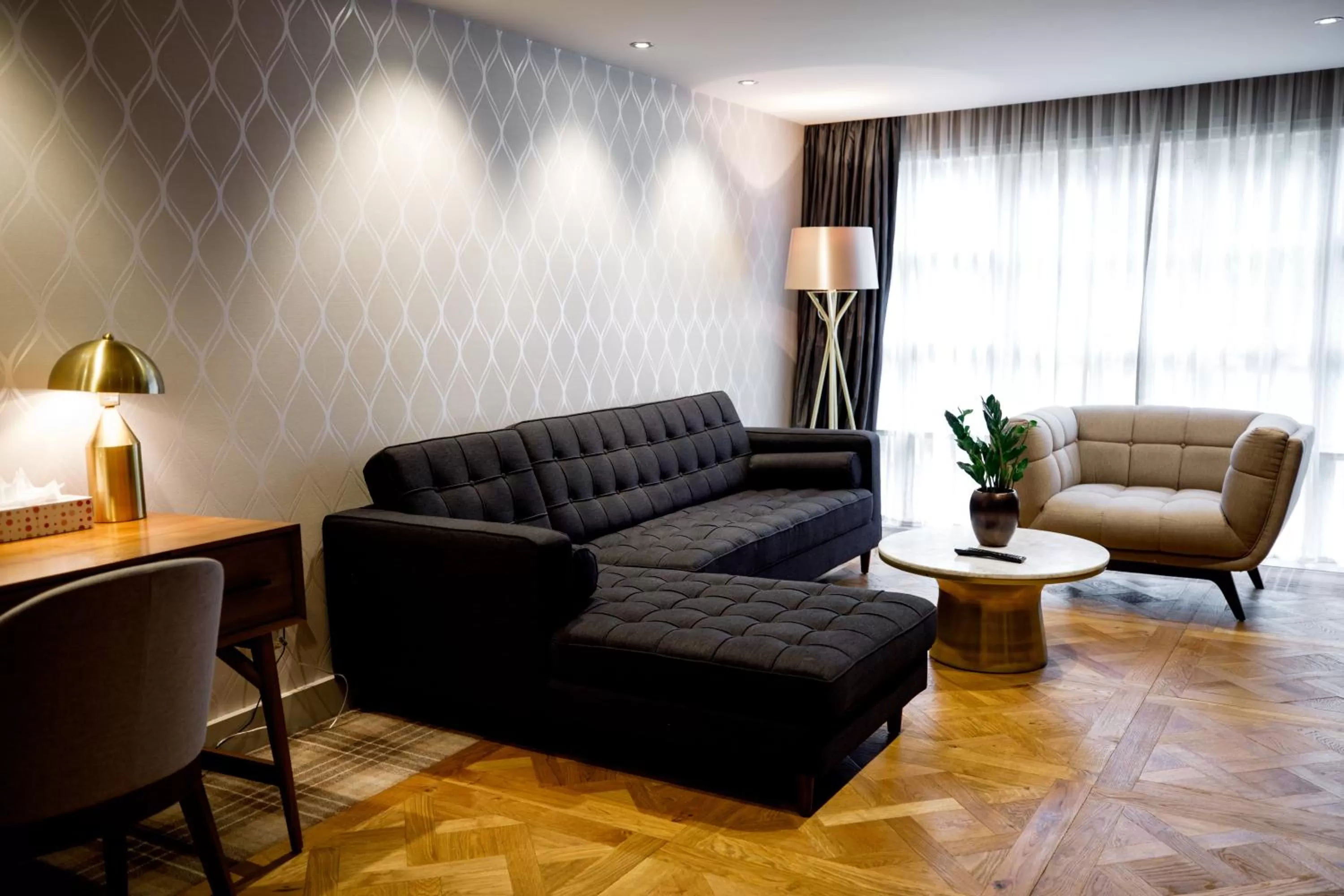 Seating area in Heritage Park Pontypridd, Trademark Collection by Wyndham