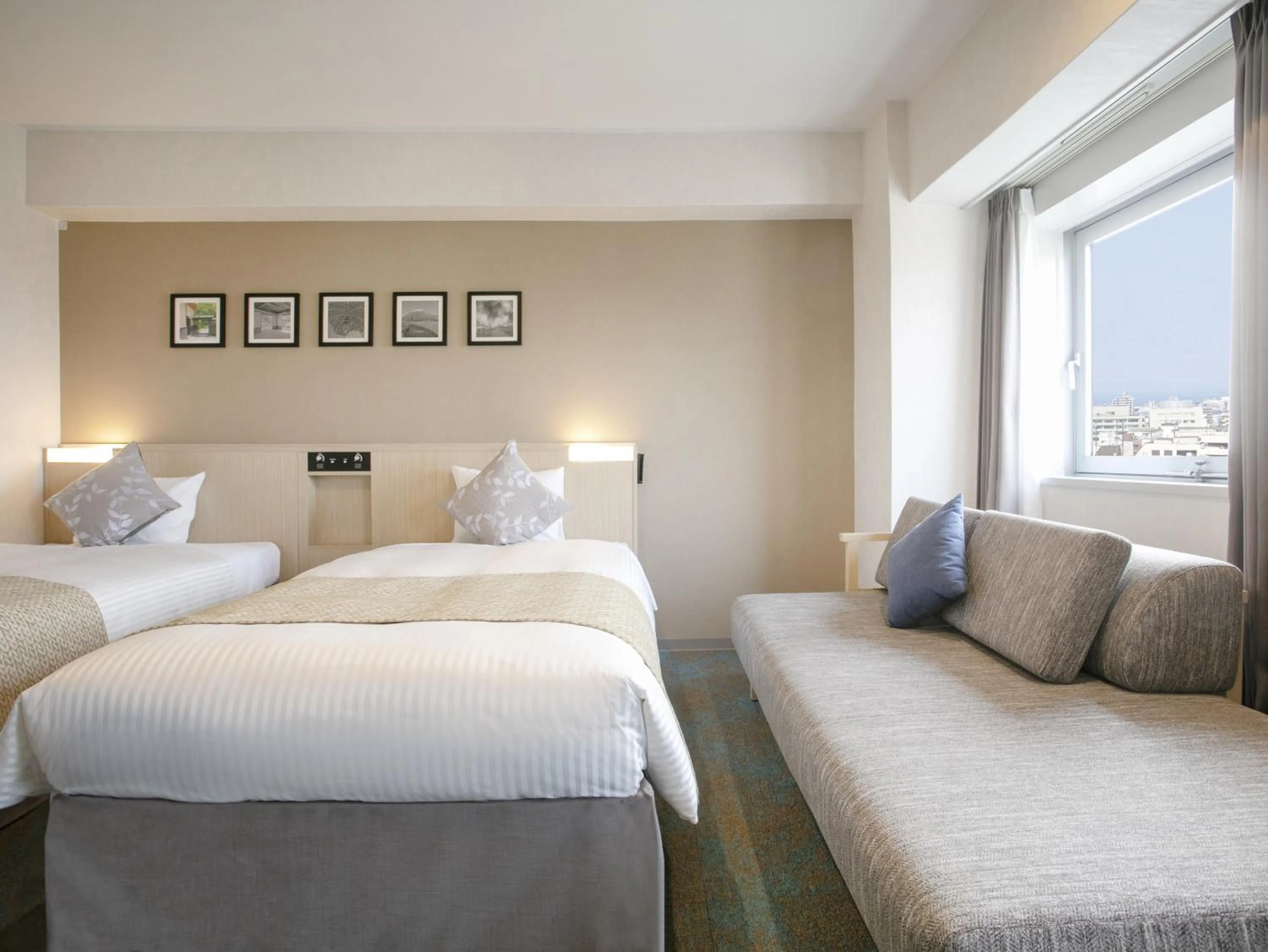 Photo of the whole room, Bed in ART Hotel Oita