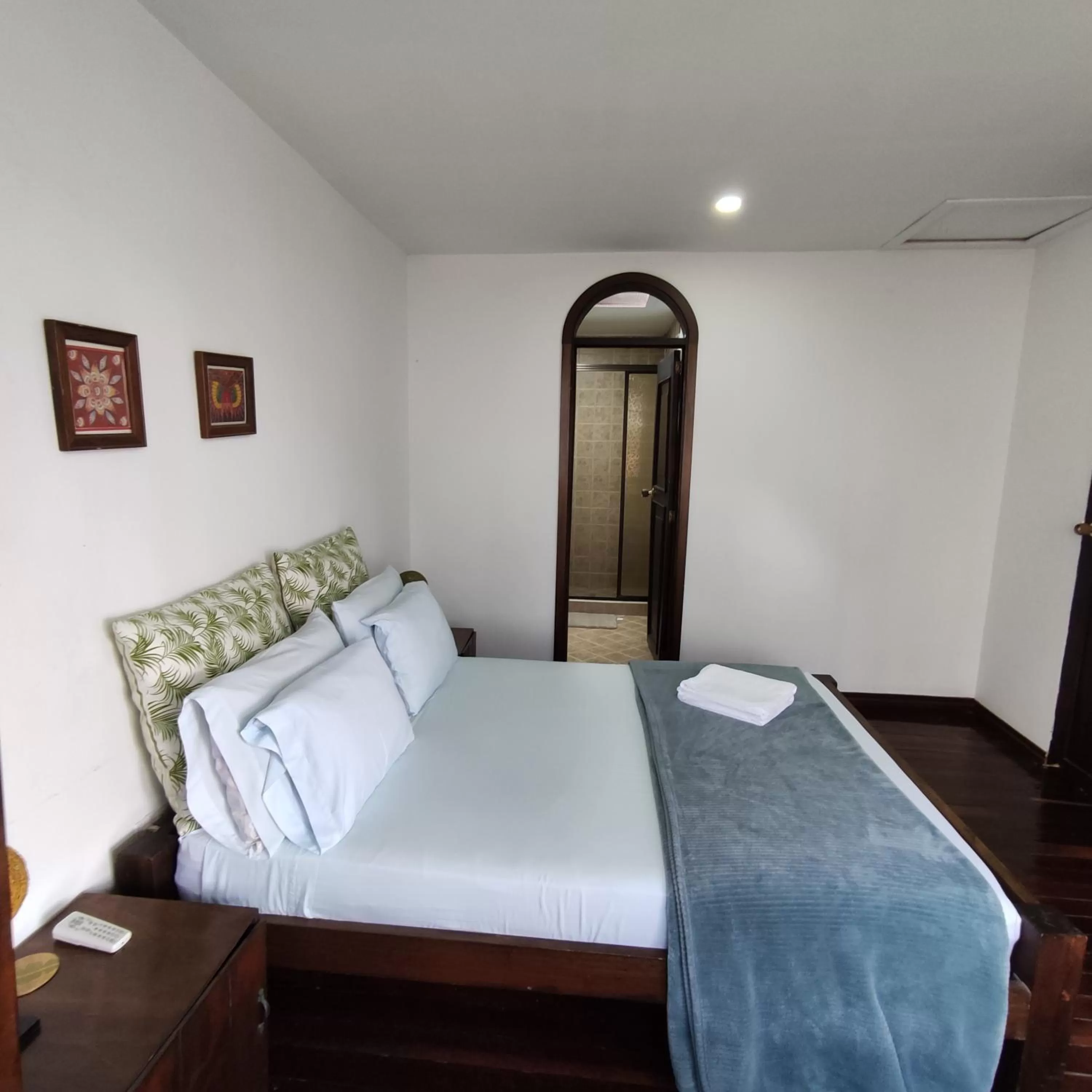 Bed in Hosteria De Mi Pueblo