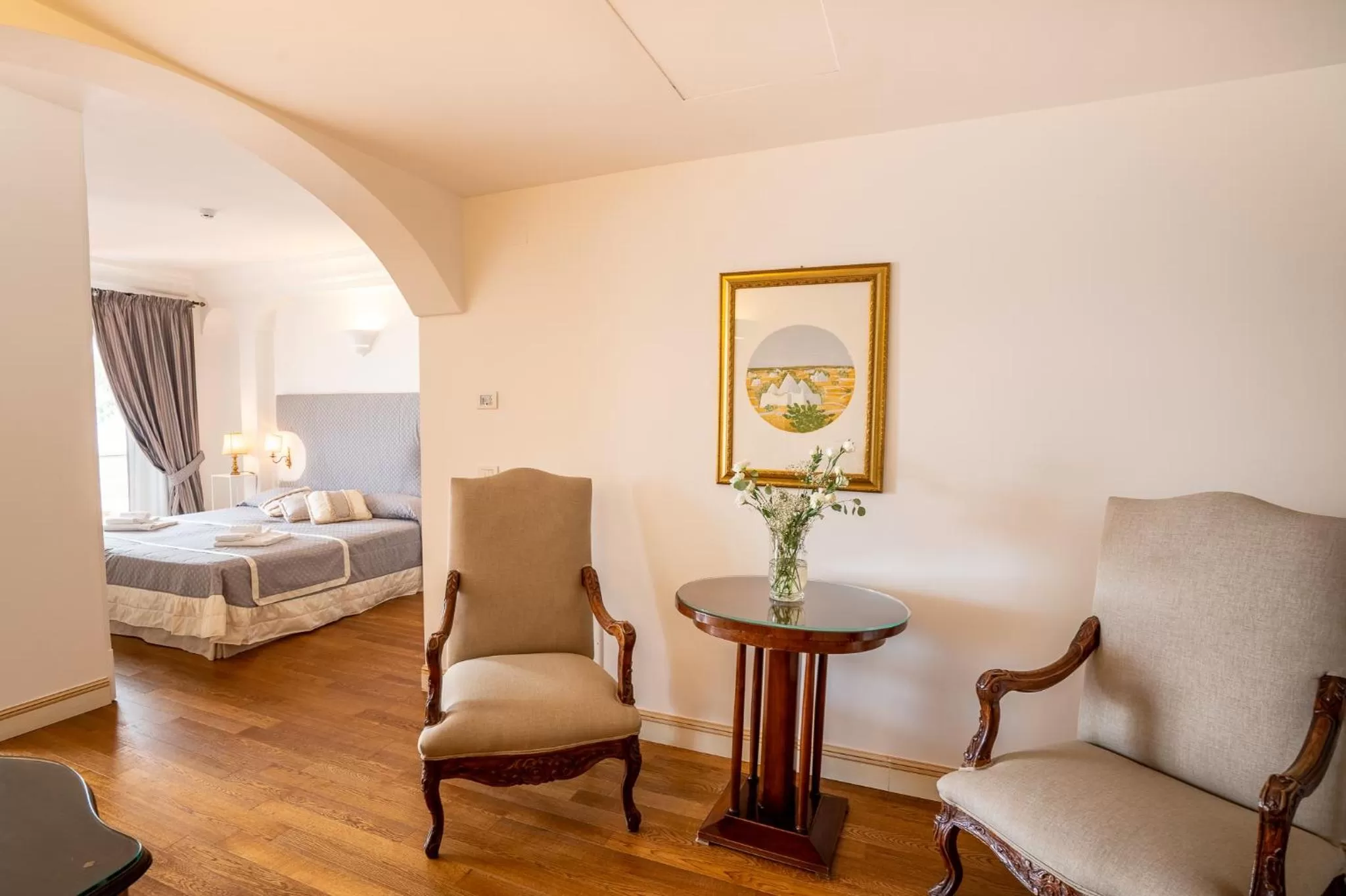 Seating area, Bed in Covo dei Saraceni