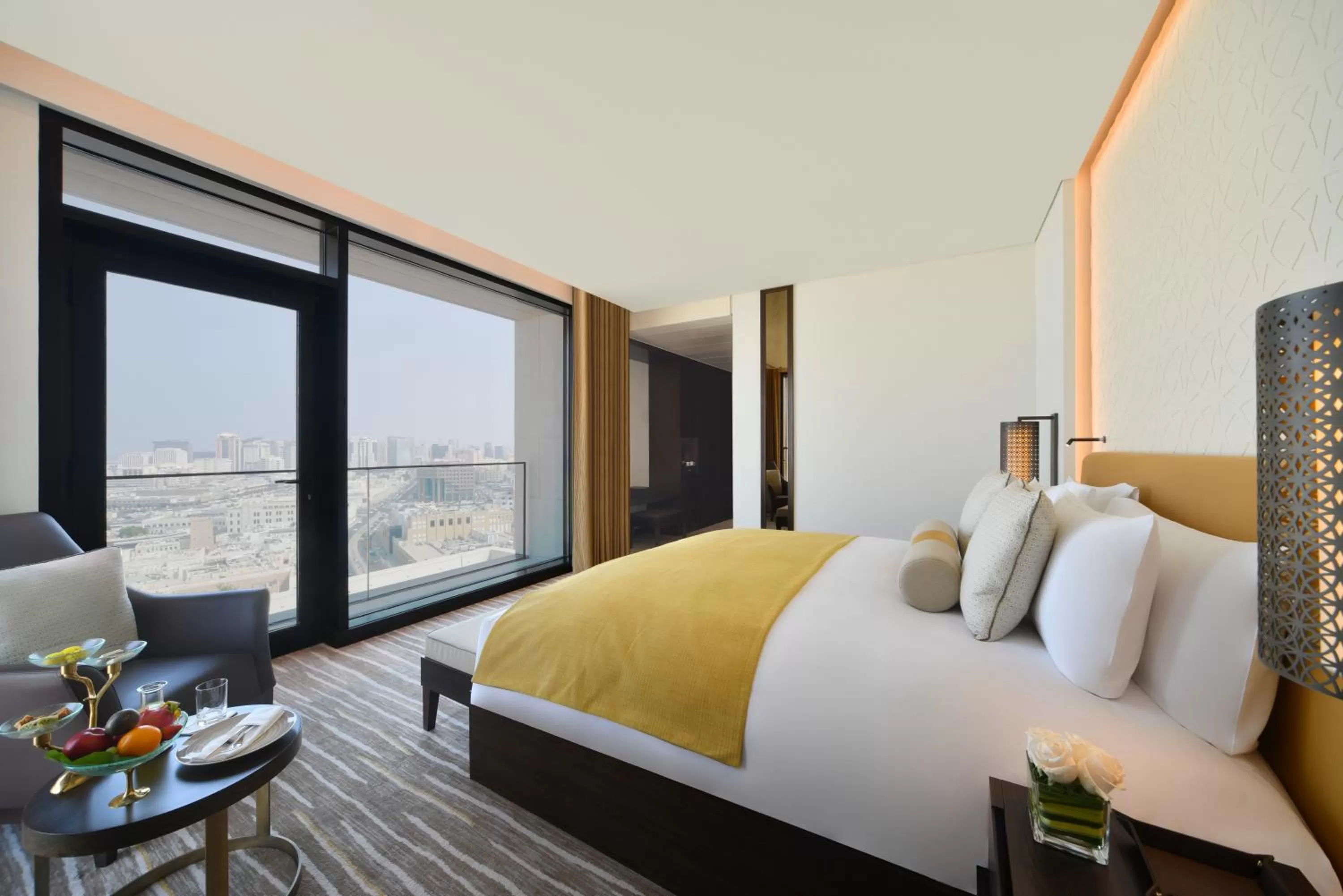 City view, Bed in Alwadi Hotel Doha - MGallery Collection