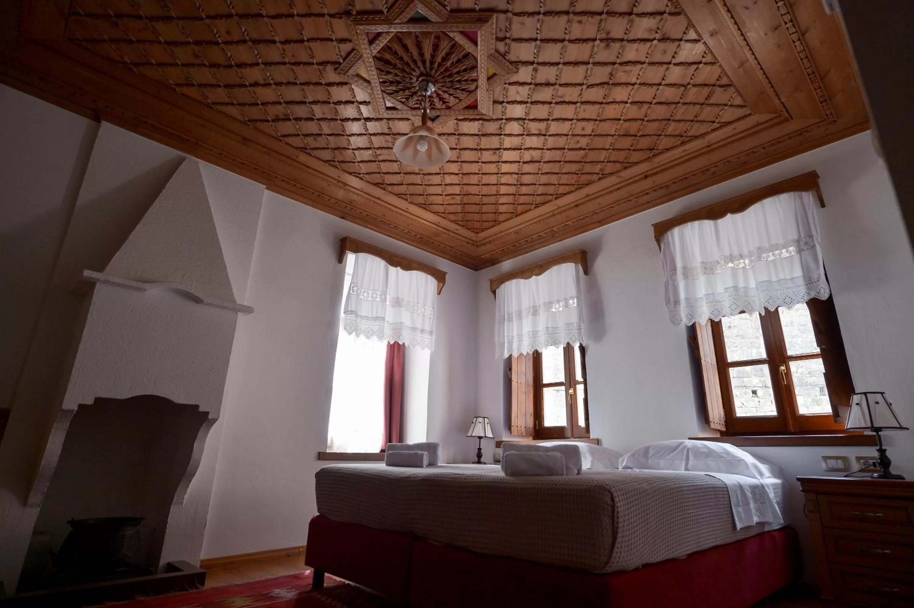 Decorative detail, Bed in Hotel Kalemi 2