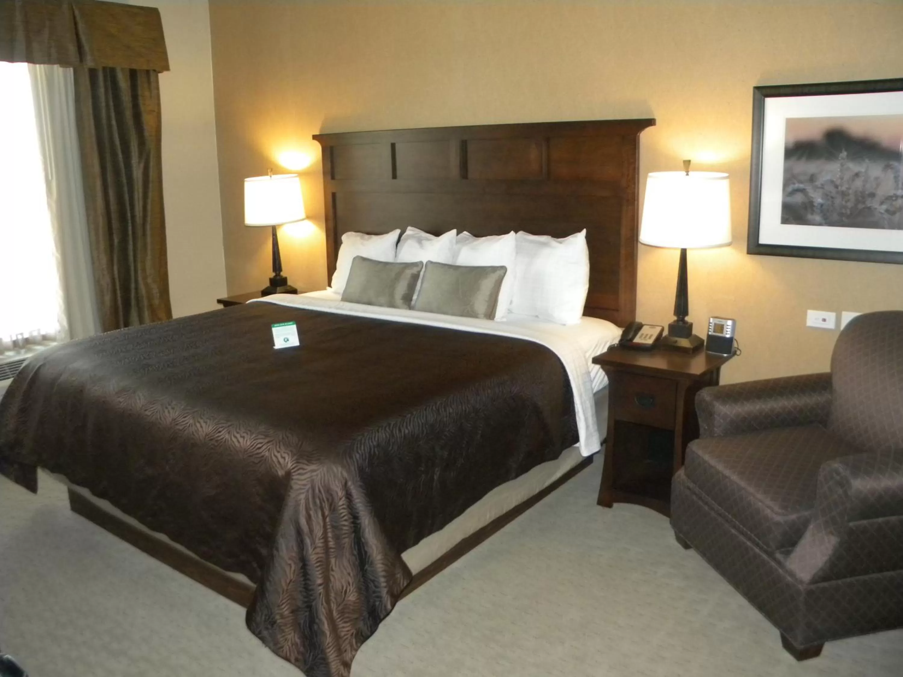 Bed in Teddy's Residential Suites Watford City