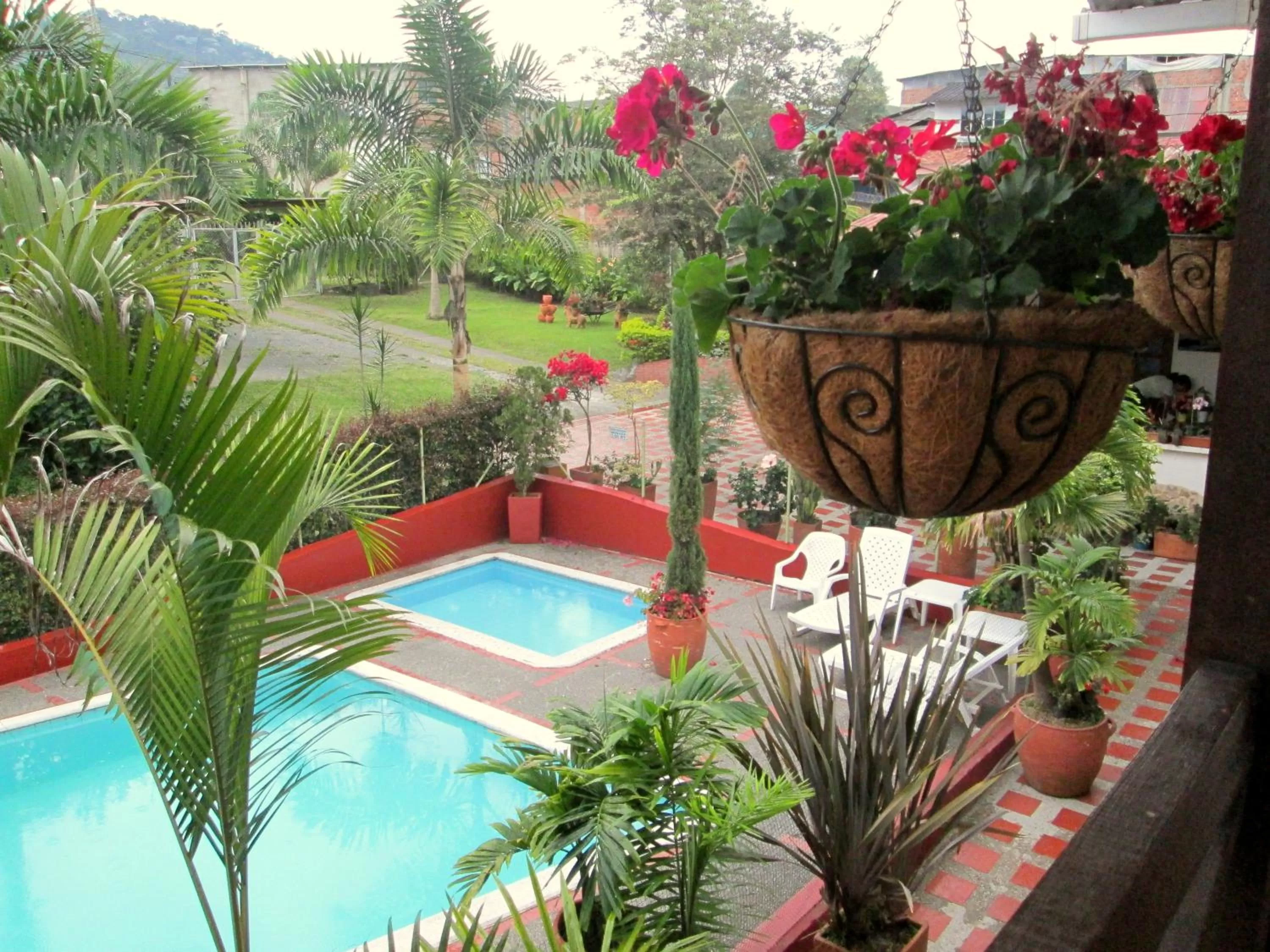 Swimming pool, Pool View in Cabañas Las Bifloras