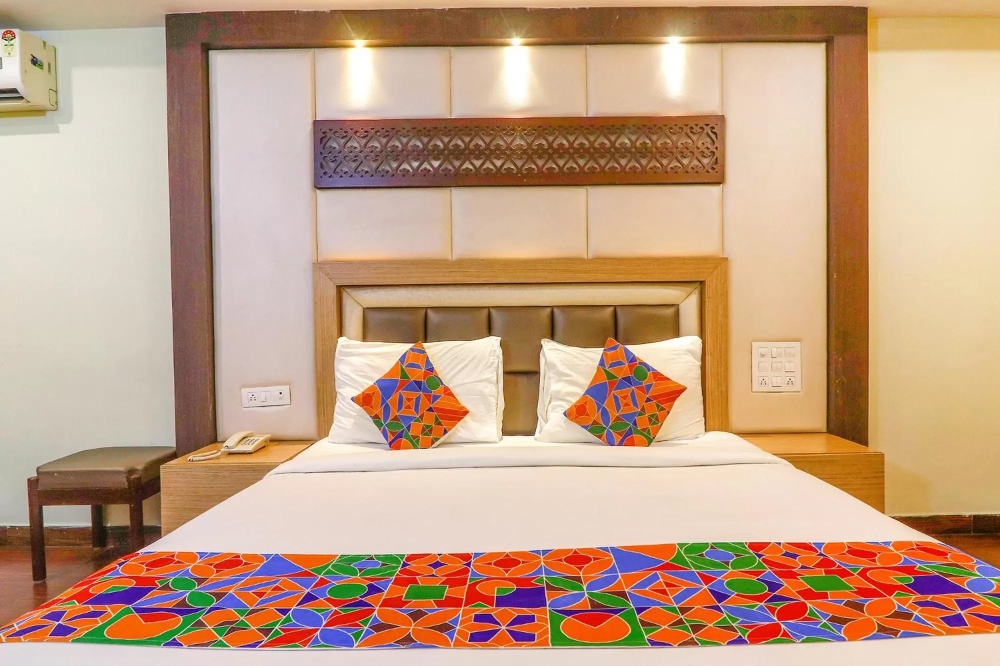 Bed in FabHotel Keerthi's Anupama - Nr Indira Gandhi Stadium