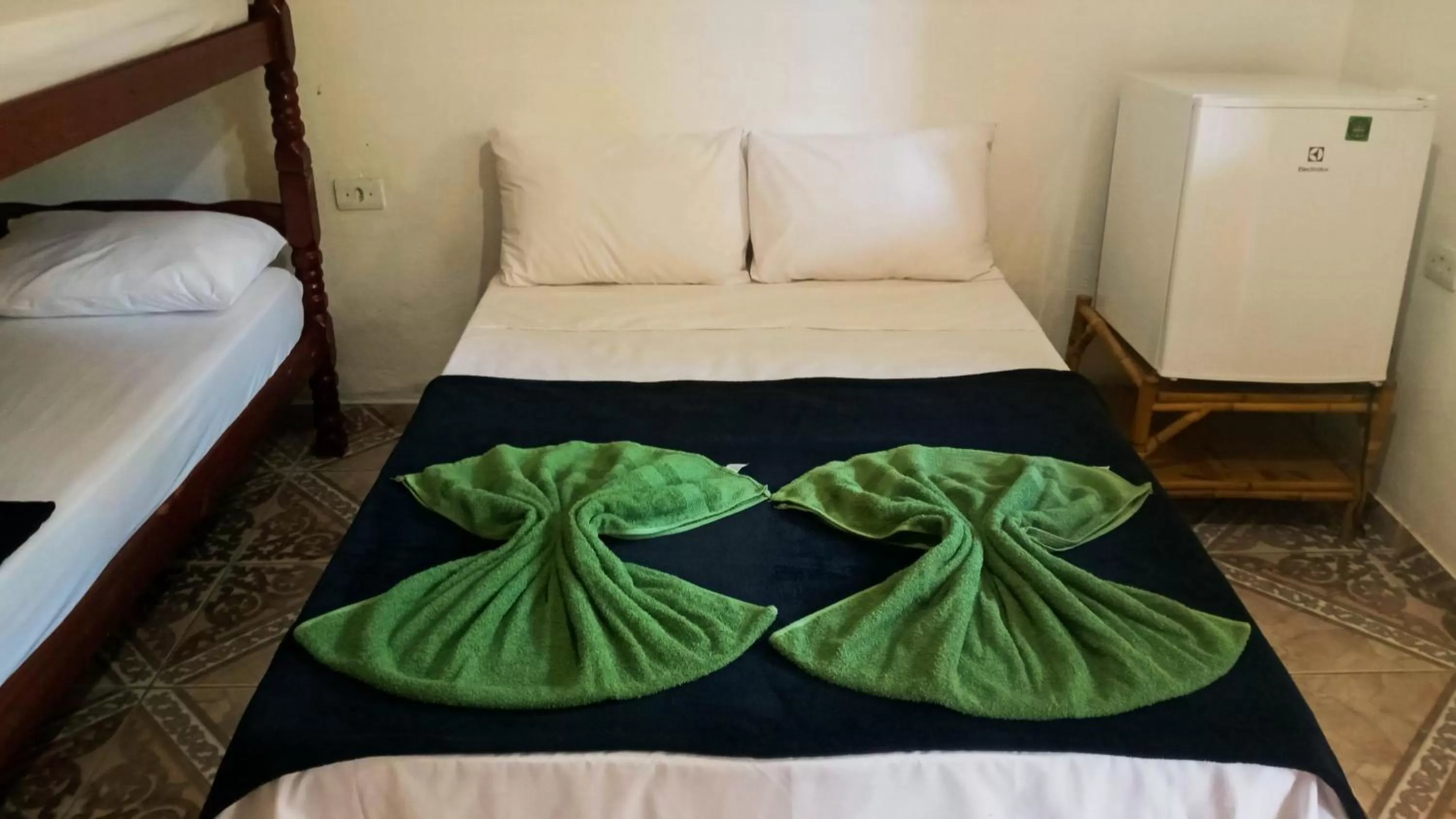 Bed in Pousada e Hostel Marthi