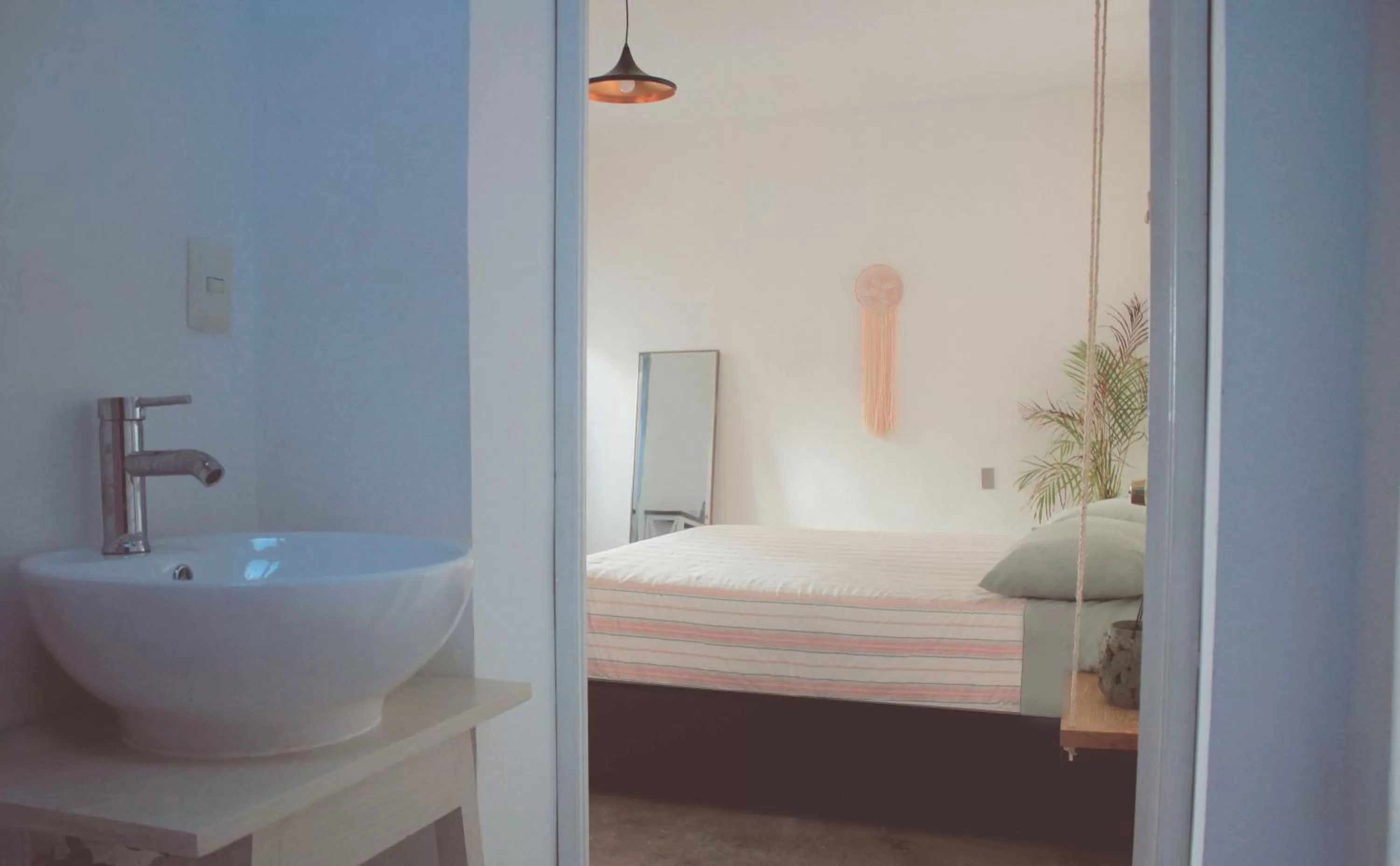 Bathroom in Hostal Hoja Santa