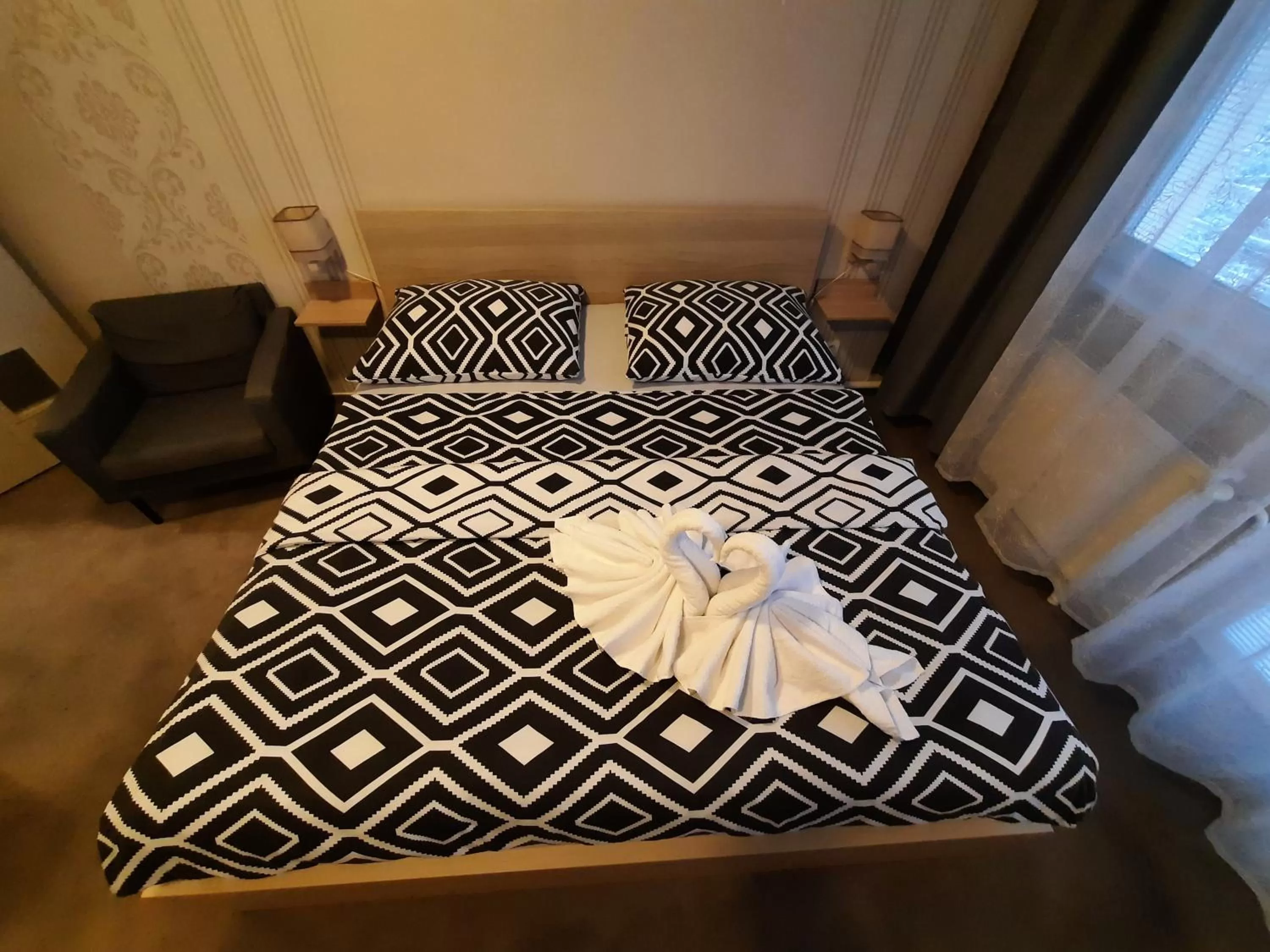 Bed in Hotel Boršičanka