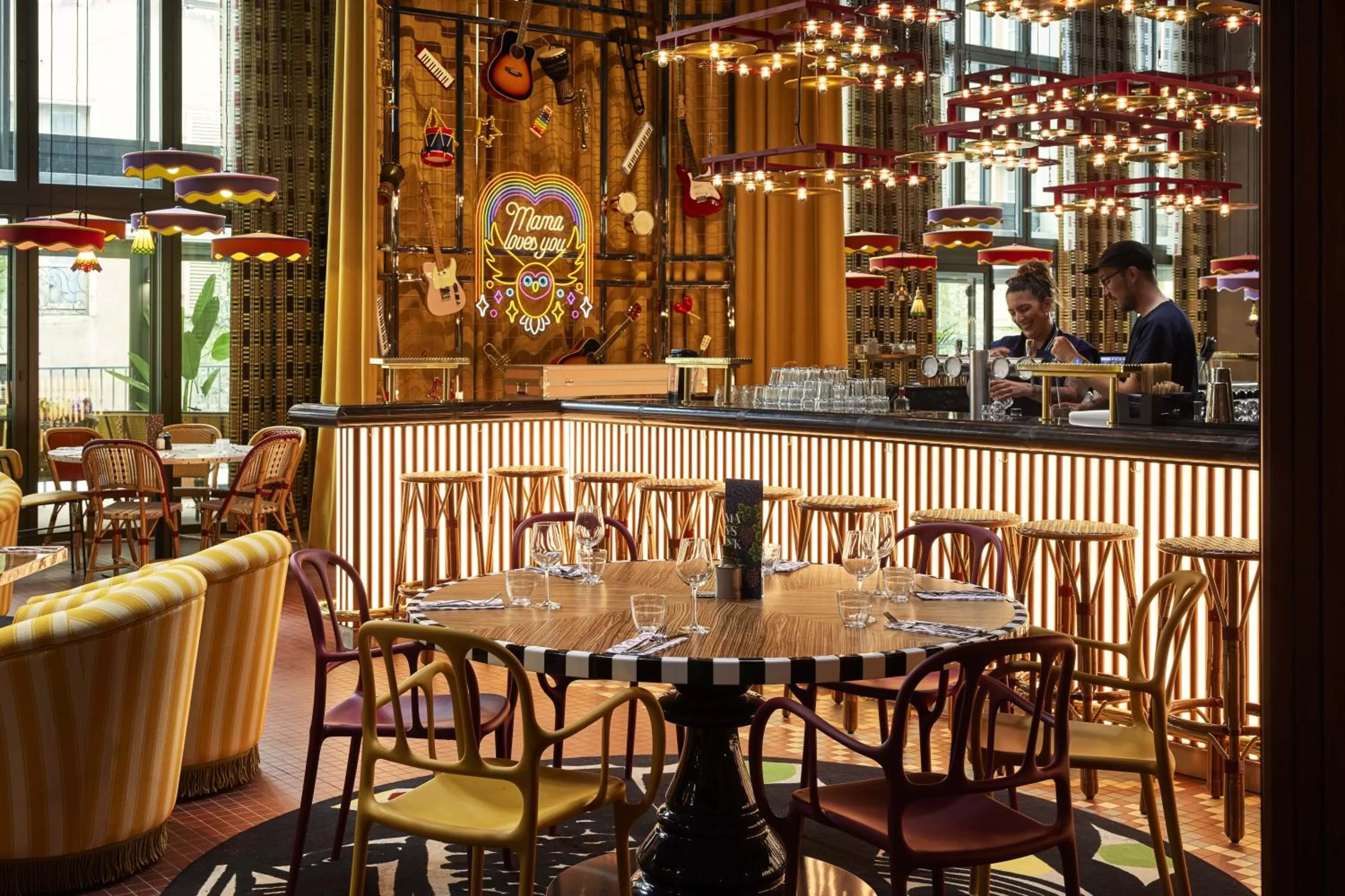 Lounge or bar in Mama Shelter Dijon