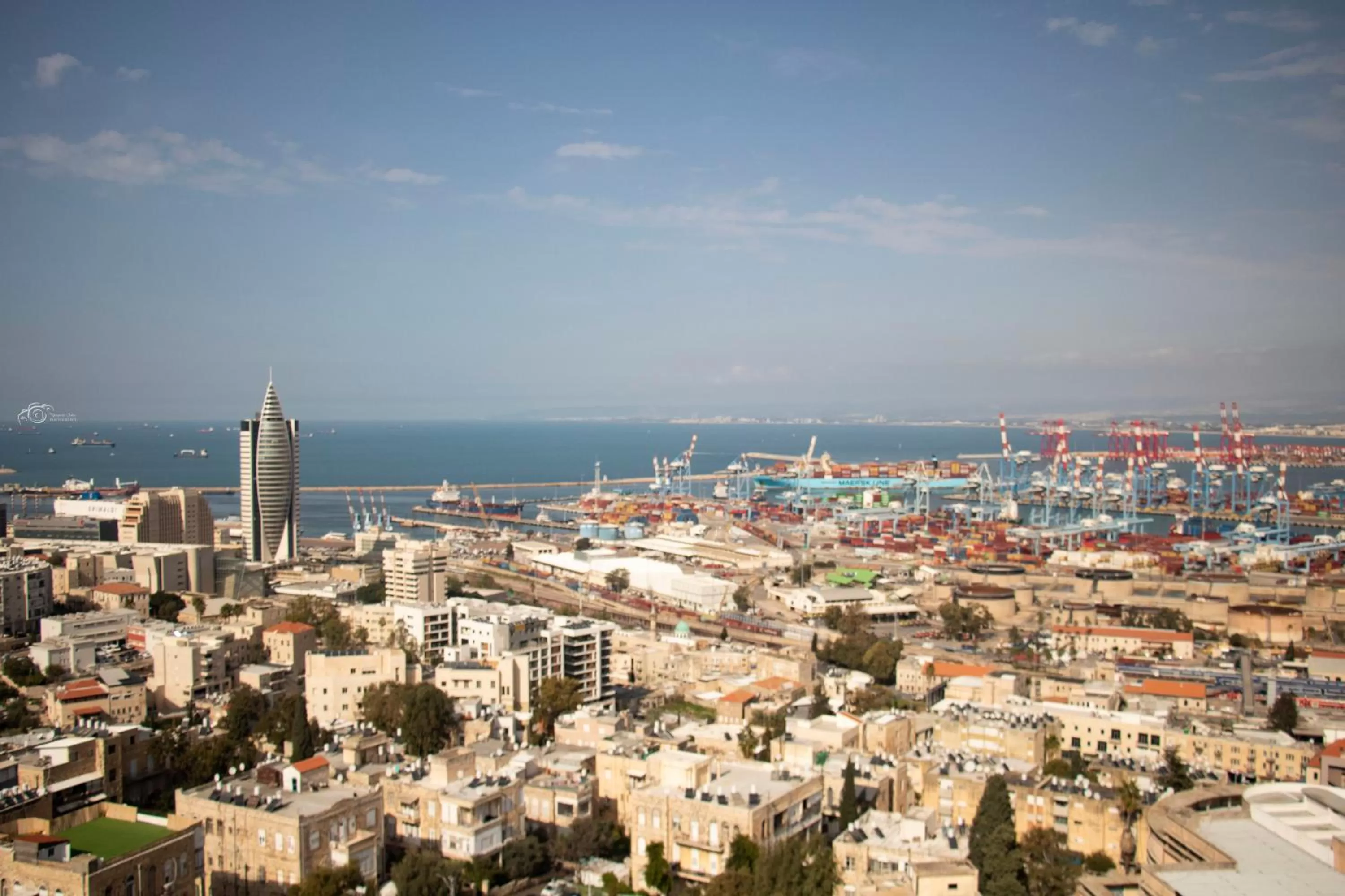 City view in Haifa Tower Hotel - מלון מגדל חיפה