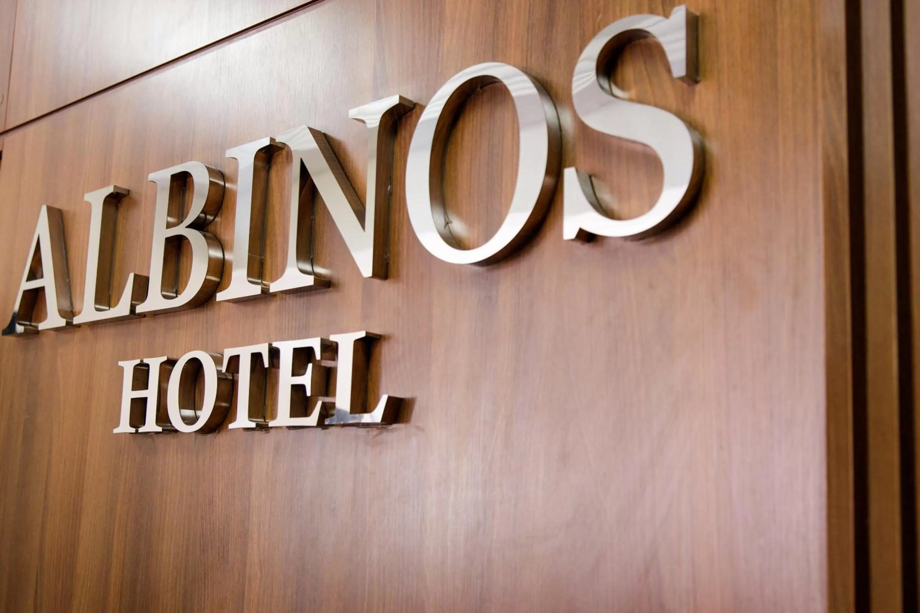 Property logo or sign in Hotel Albinos