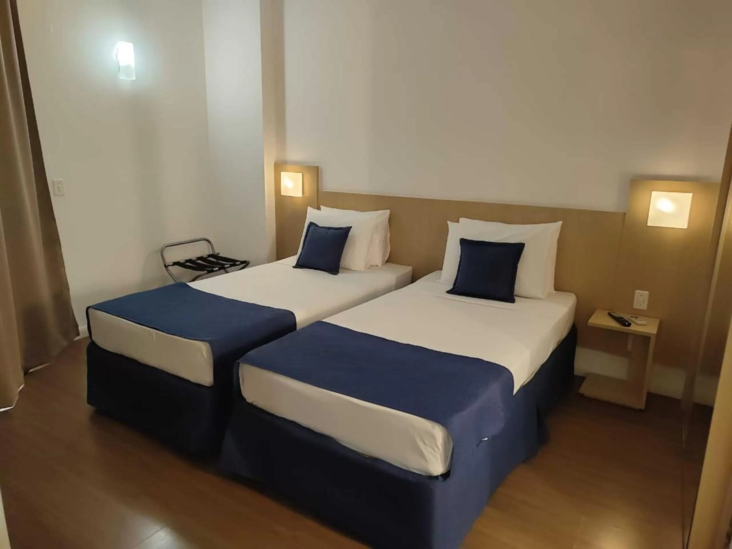 View (from property/room), Bed in Summit Suítes Hotel Santos