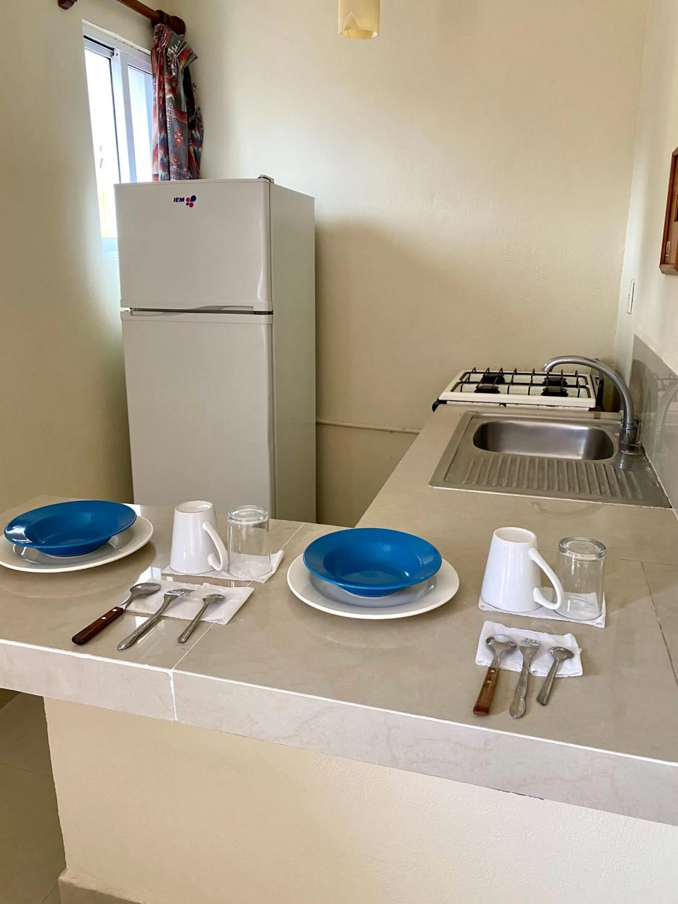 Kitchen or kitchenette in Hotel El Campanario Playa del Carmen