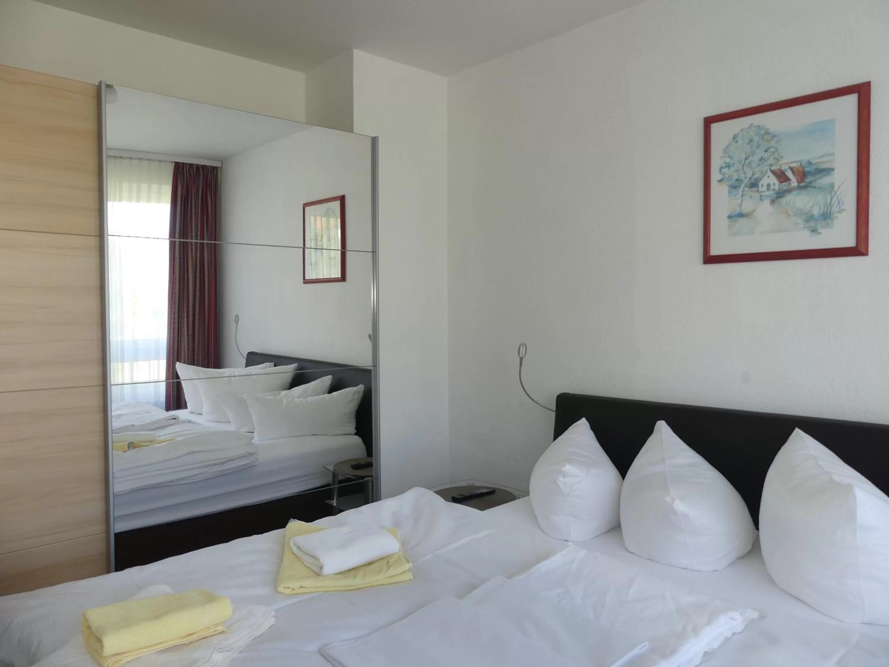 Bedroom, Bed in Apartmenthaus Binzer Sterne