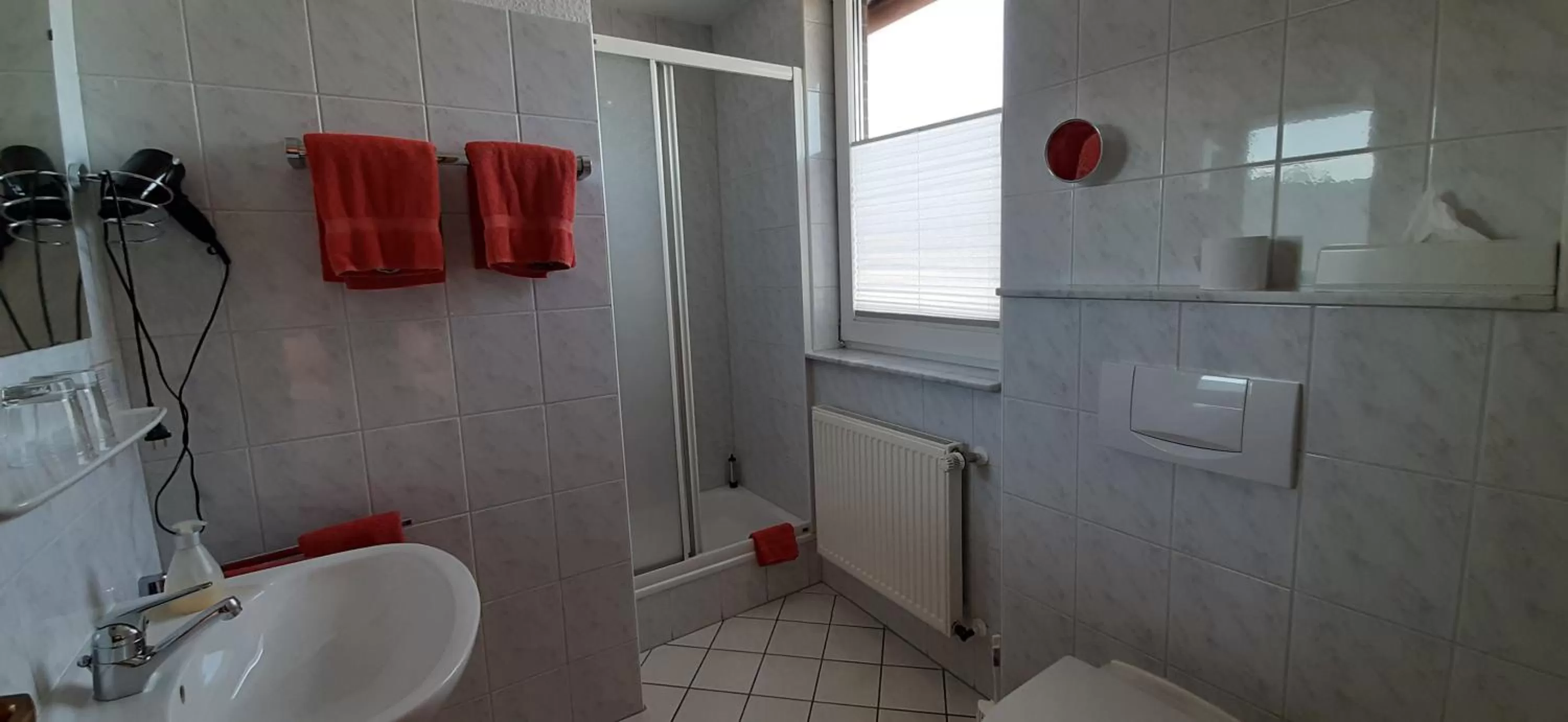 Shower in Landgasthof Zur scharfen Ecke