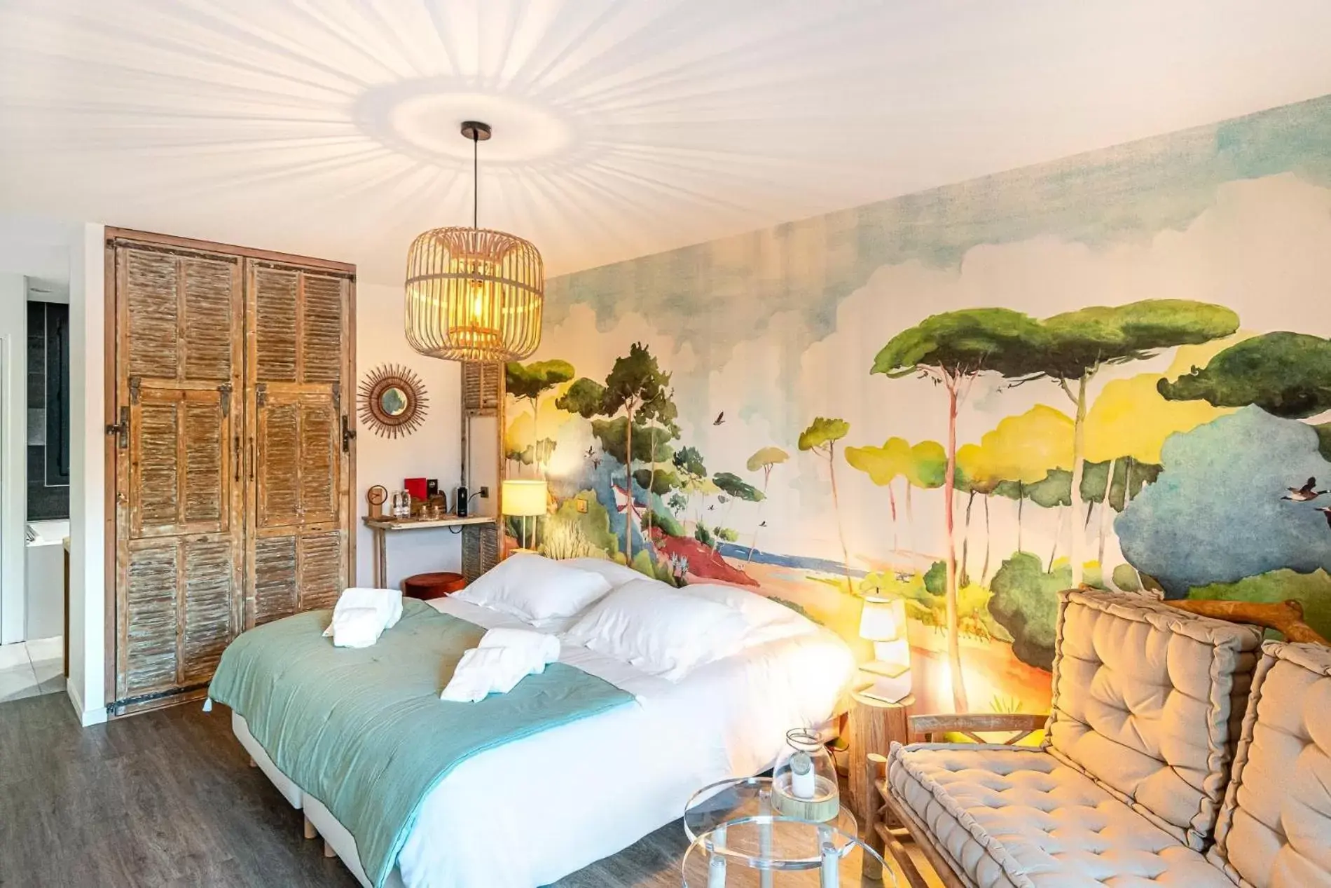 Deluxe Double Room in Hôtel-Restaurant Le Résinier Deluxe Double Room in Hôtel-Restaurant Le Résinier