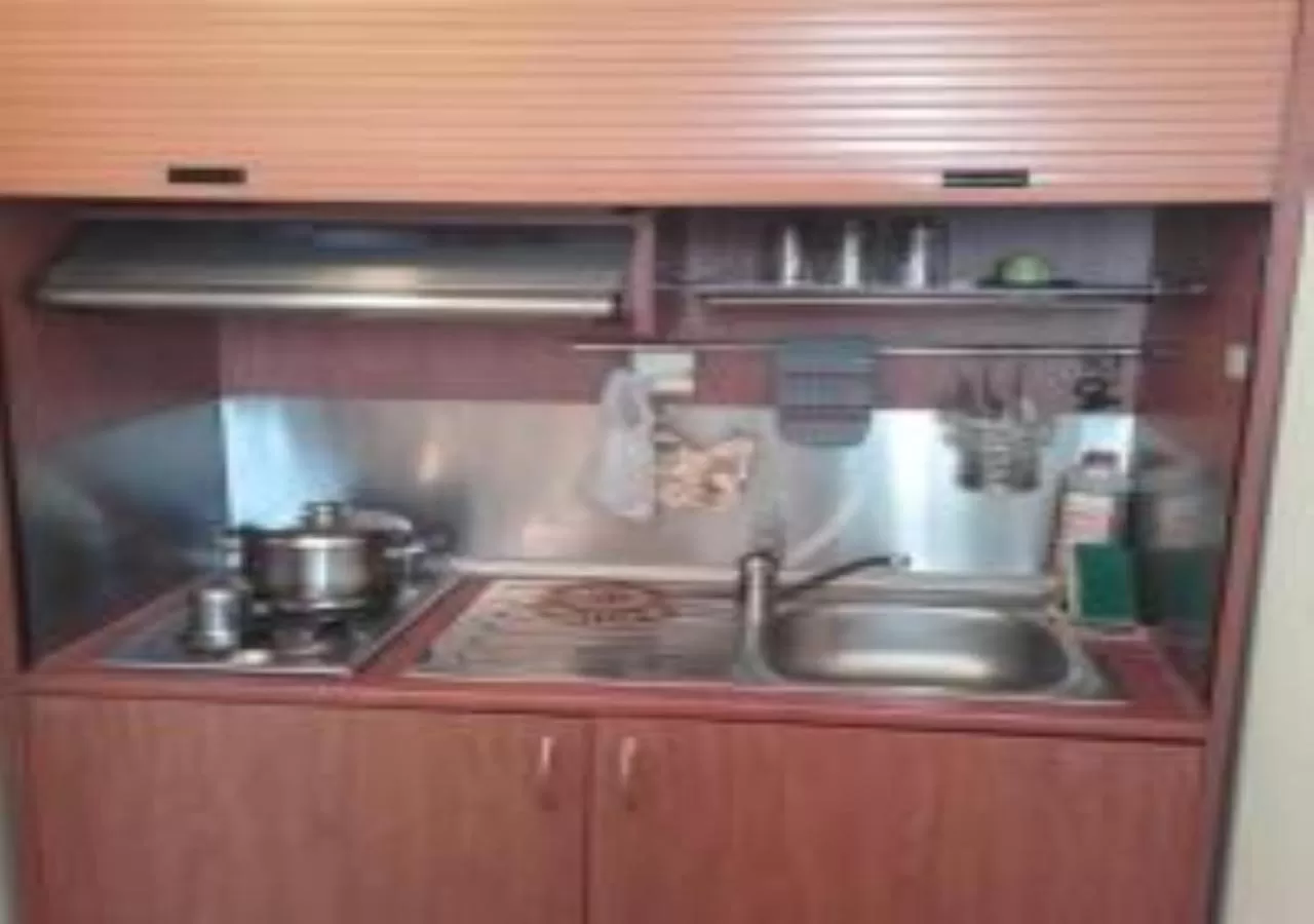 Kitchen or kitchenette in Hotel Fotini