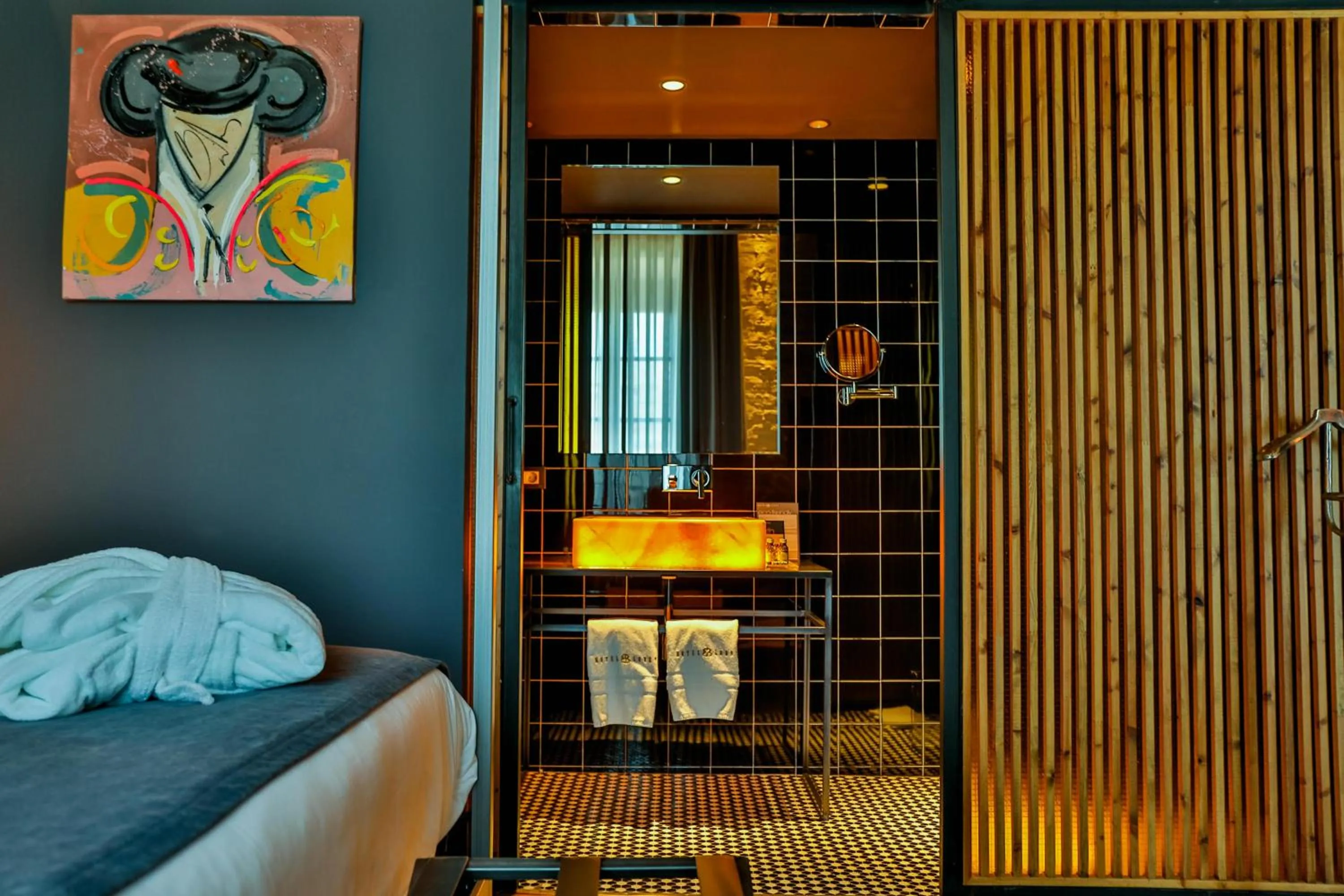 Bathroom in Hotel Lobby