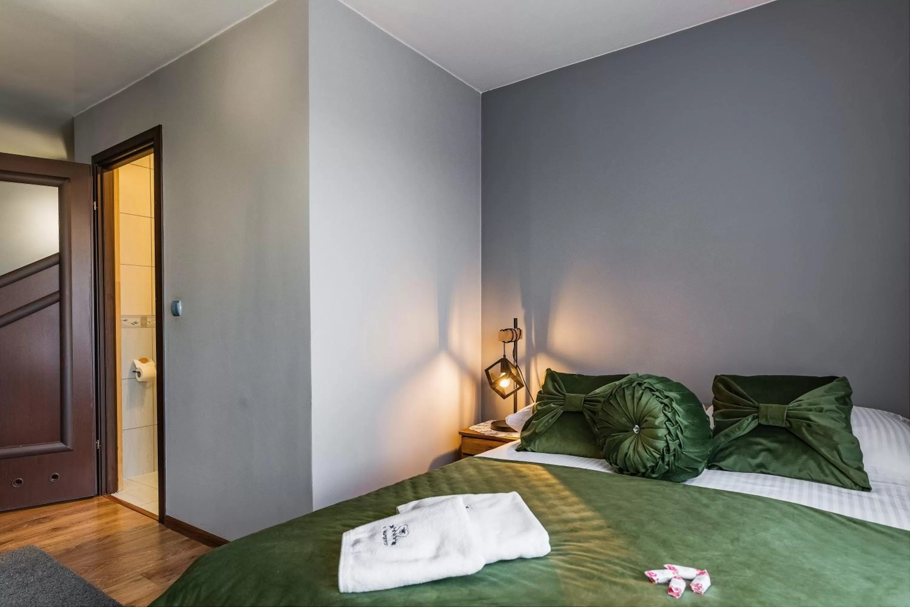 Bed in Pokoje Gościnne U Małgorzaty Jacuzzi & Sauna