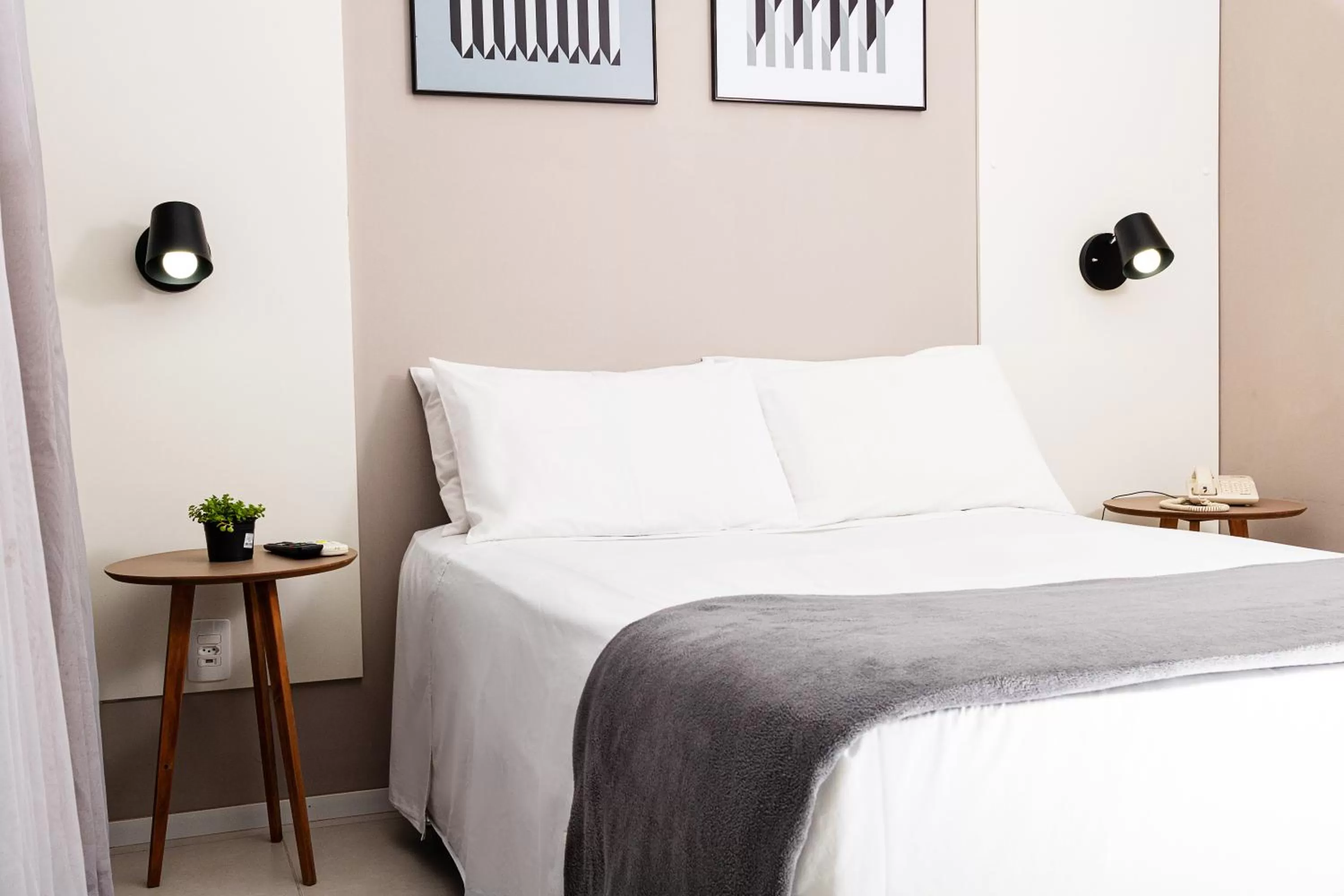 Bed in Ilhasul Hotel Residencia