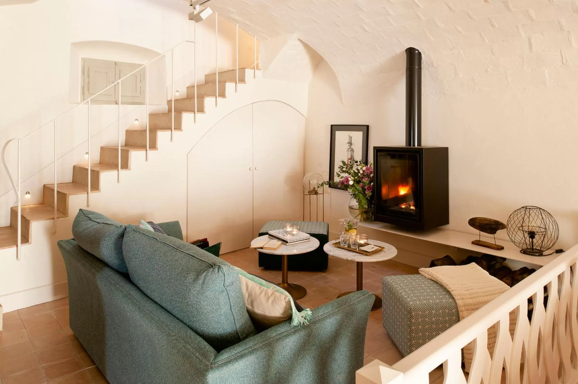 Seating area in Arkhé Hotel Boutique Pals