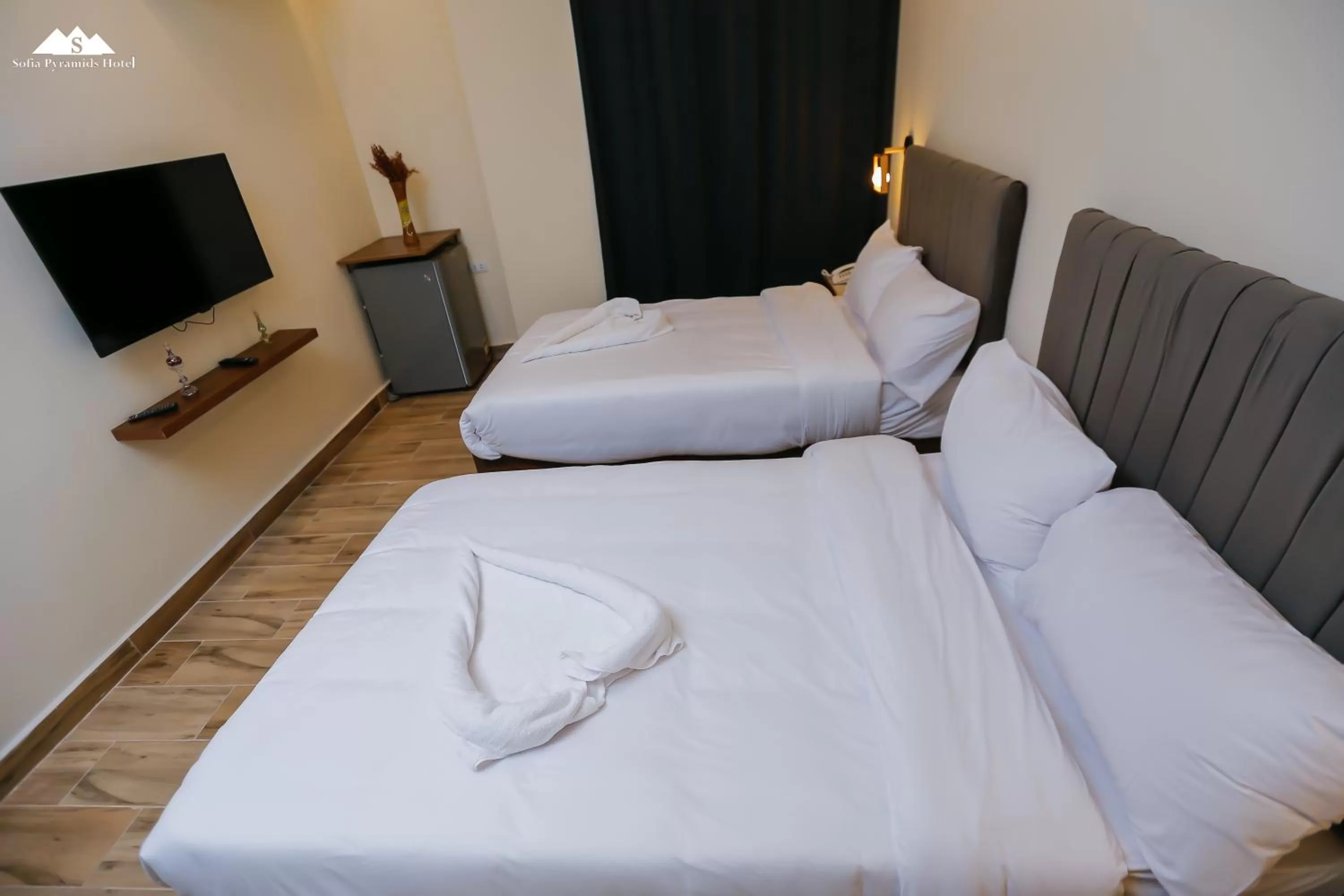 Bed in Sofia Pyramids Hotel