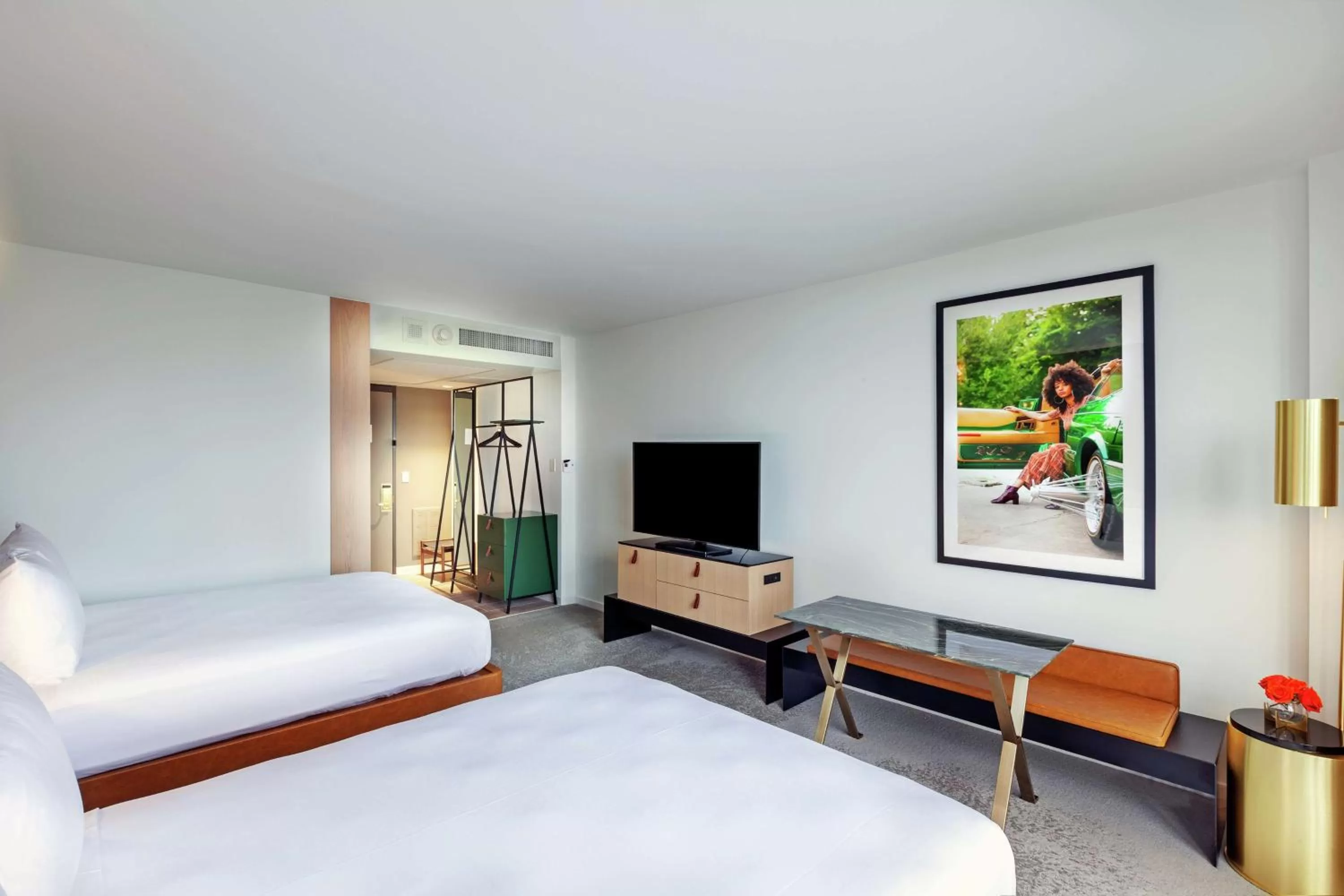 Bed in C. Baldwin, Curio Collection by Hilton