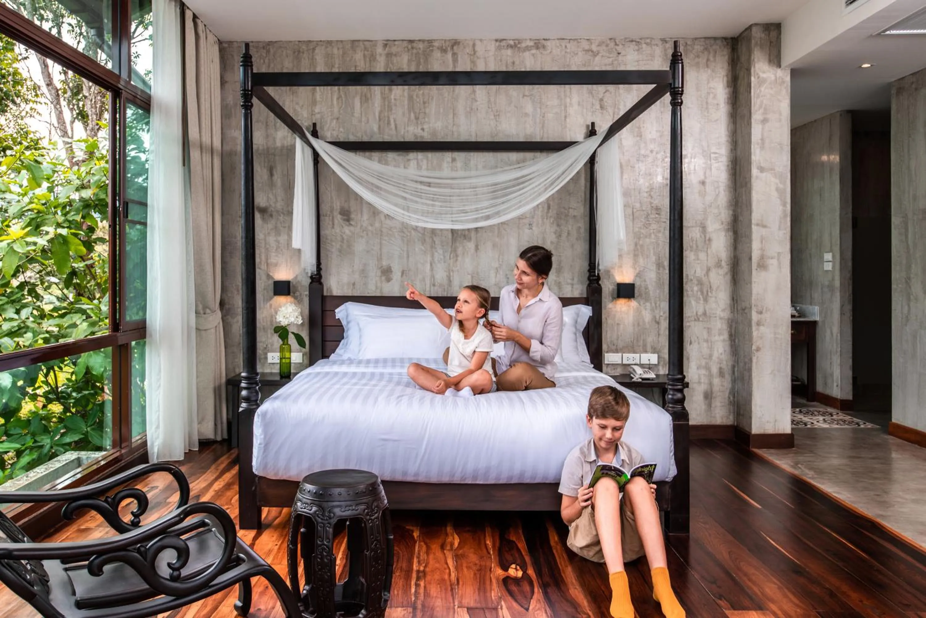 Bed in Bansaeo Garden and Resort