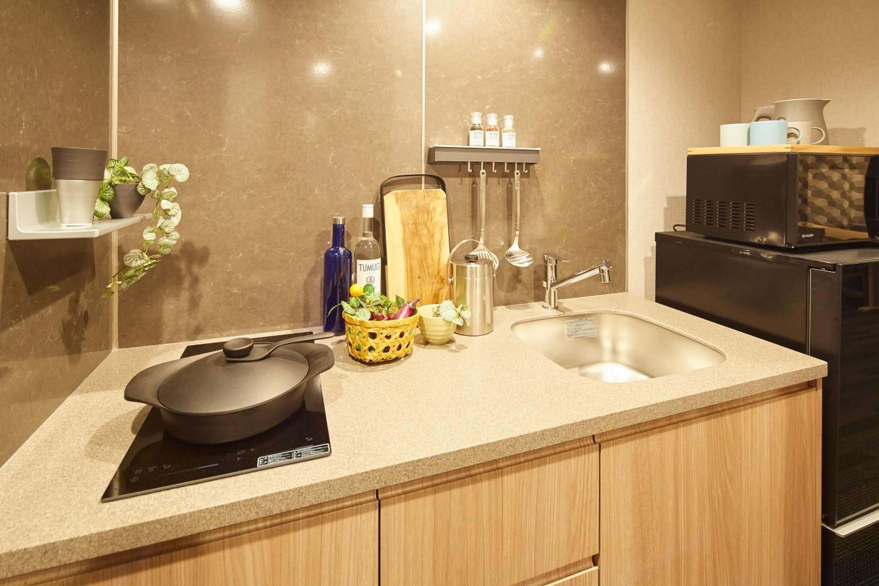 Kitchen or kitchenette in MONday Apart Hamamatsucho Daimon