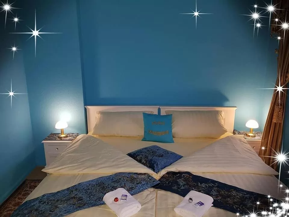 Photo of the whole room, Bed in Hotel & Café Schachtenburg