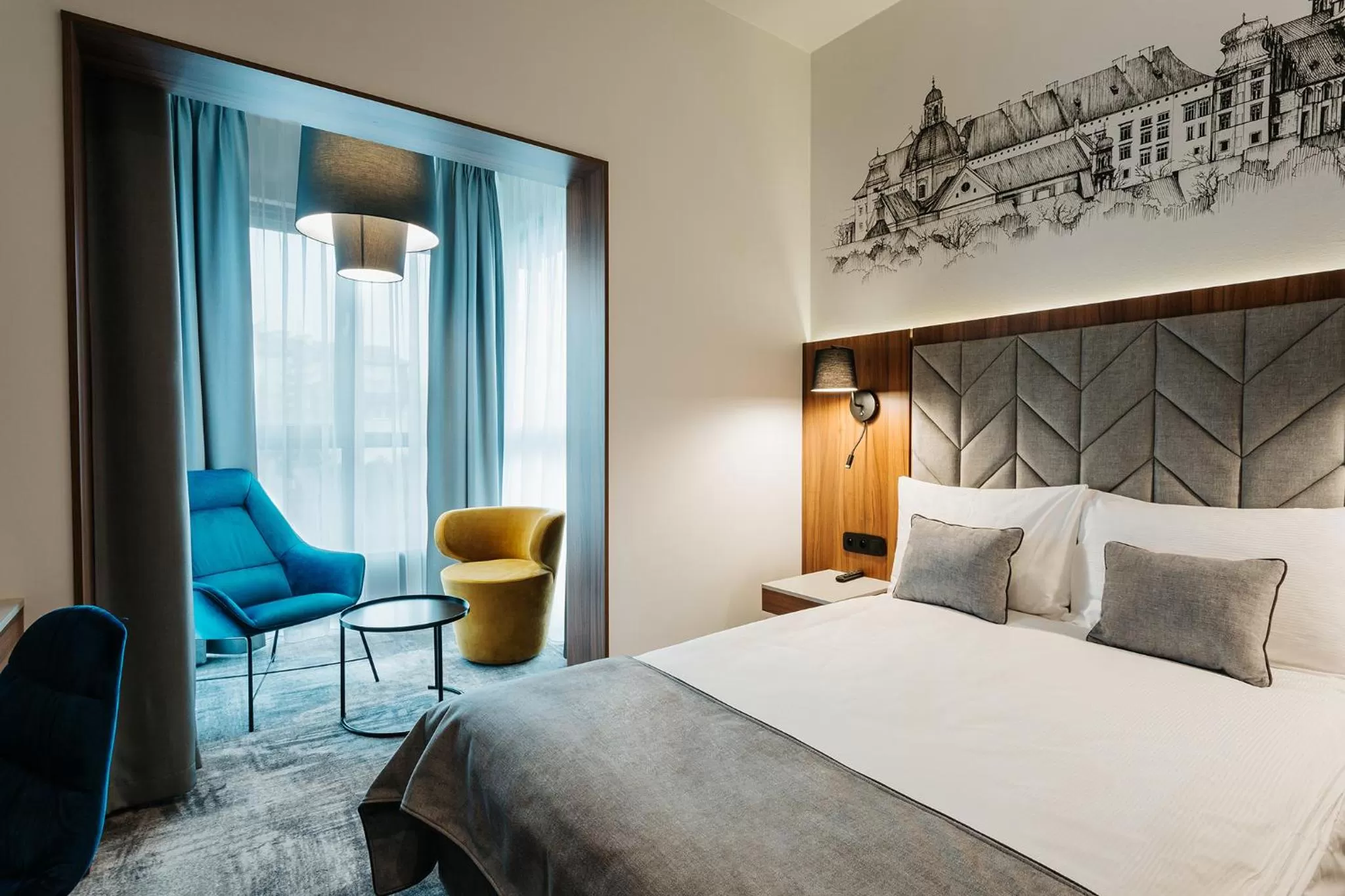 Bed in Focus Hotel Premium Kraków