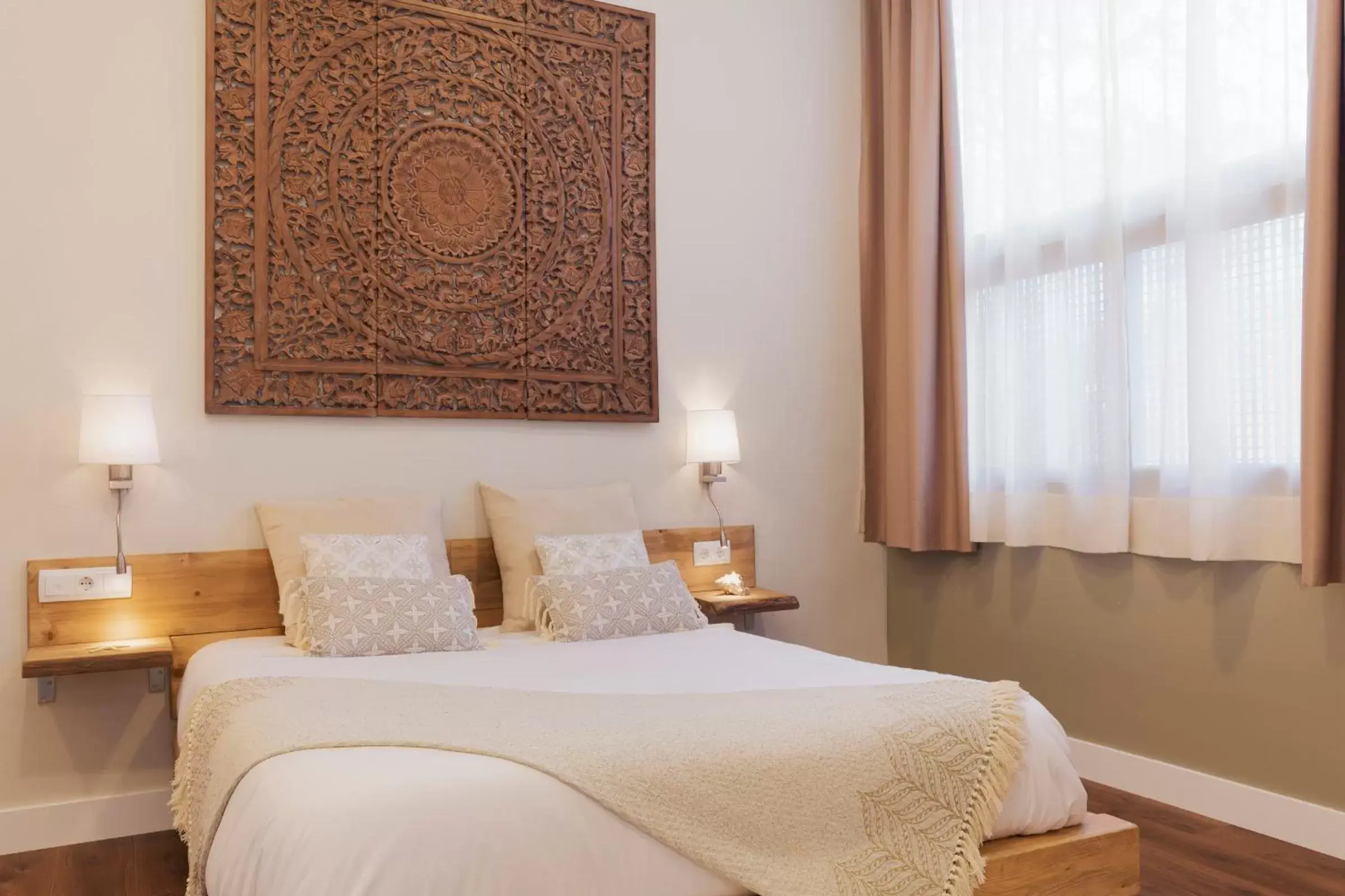 Double Room with Garden View - single occupancy in Hotel Radha Double Room with Garden View - single occupancy in Hotel Radha