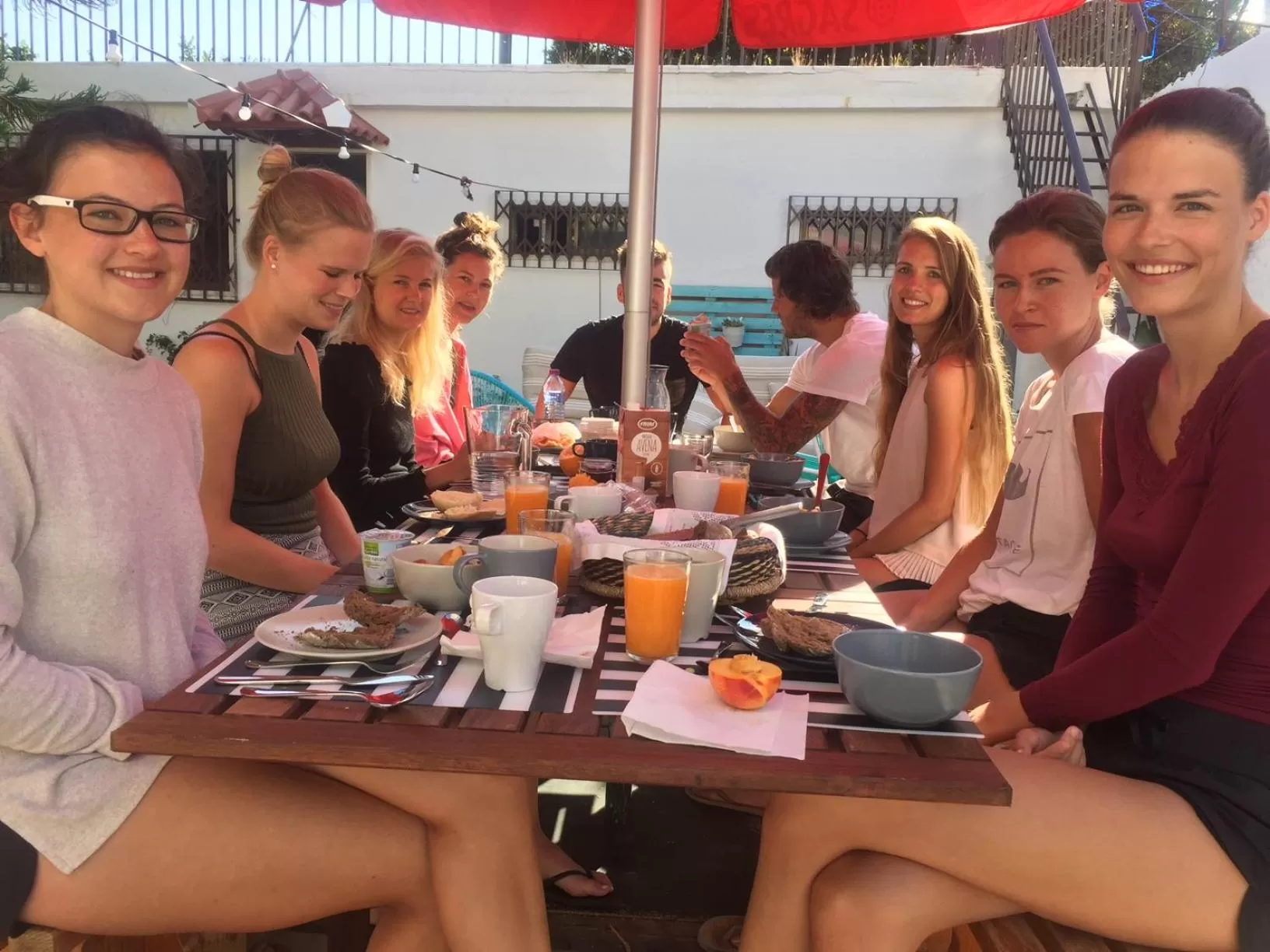 group of guests in Lisbon Surf Villa