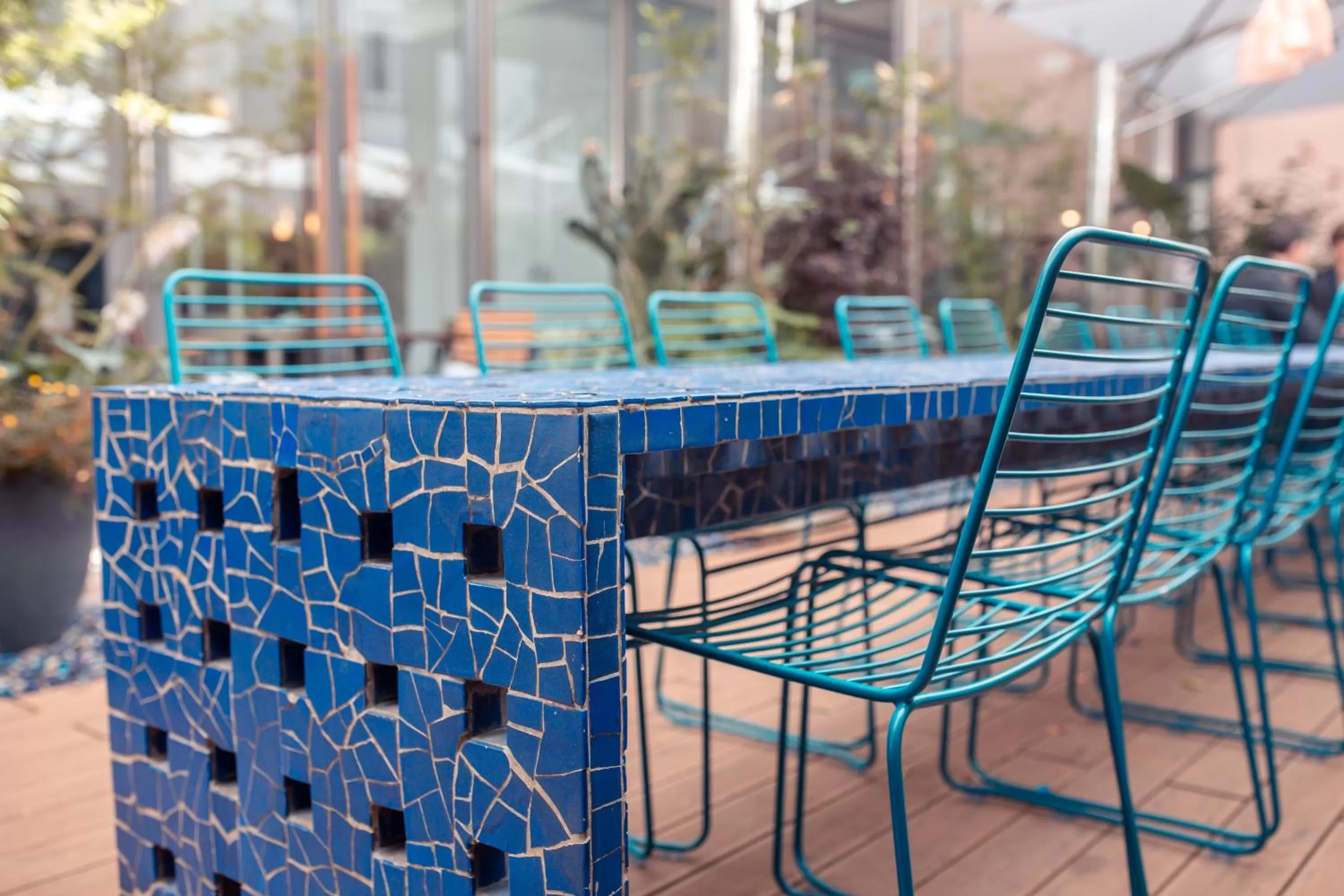 Patio in Hotel Bleibtreu Berlin by Golden Tulip