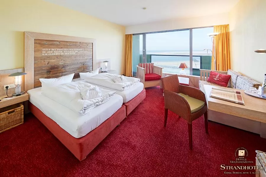 Sea view in Strandhotel VierJahresZeiten