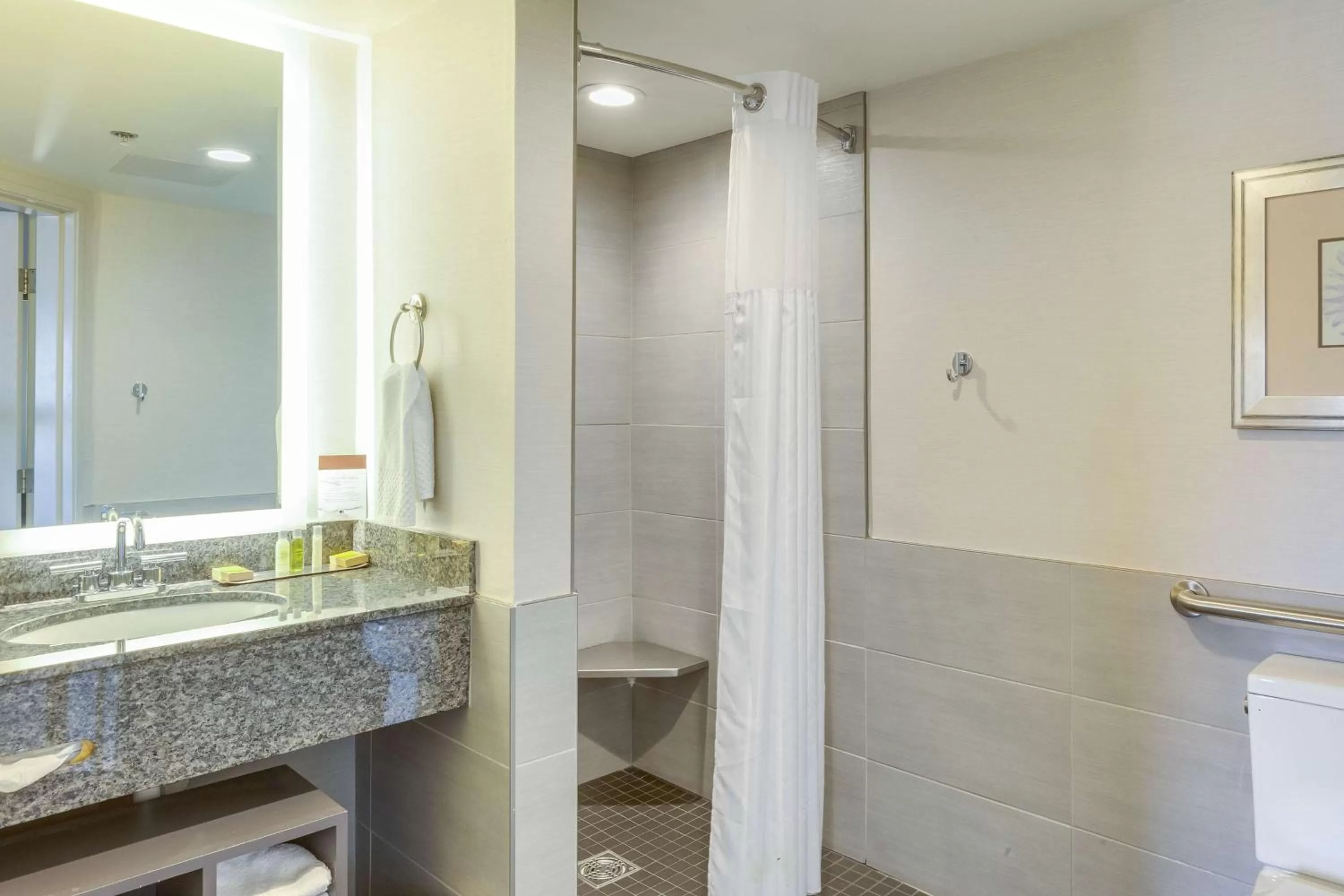 Bathroom in DoubleTree by Hilton Racine Harbourwalk