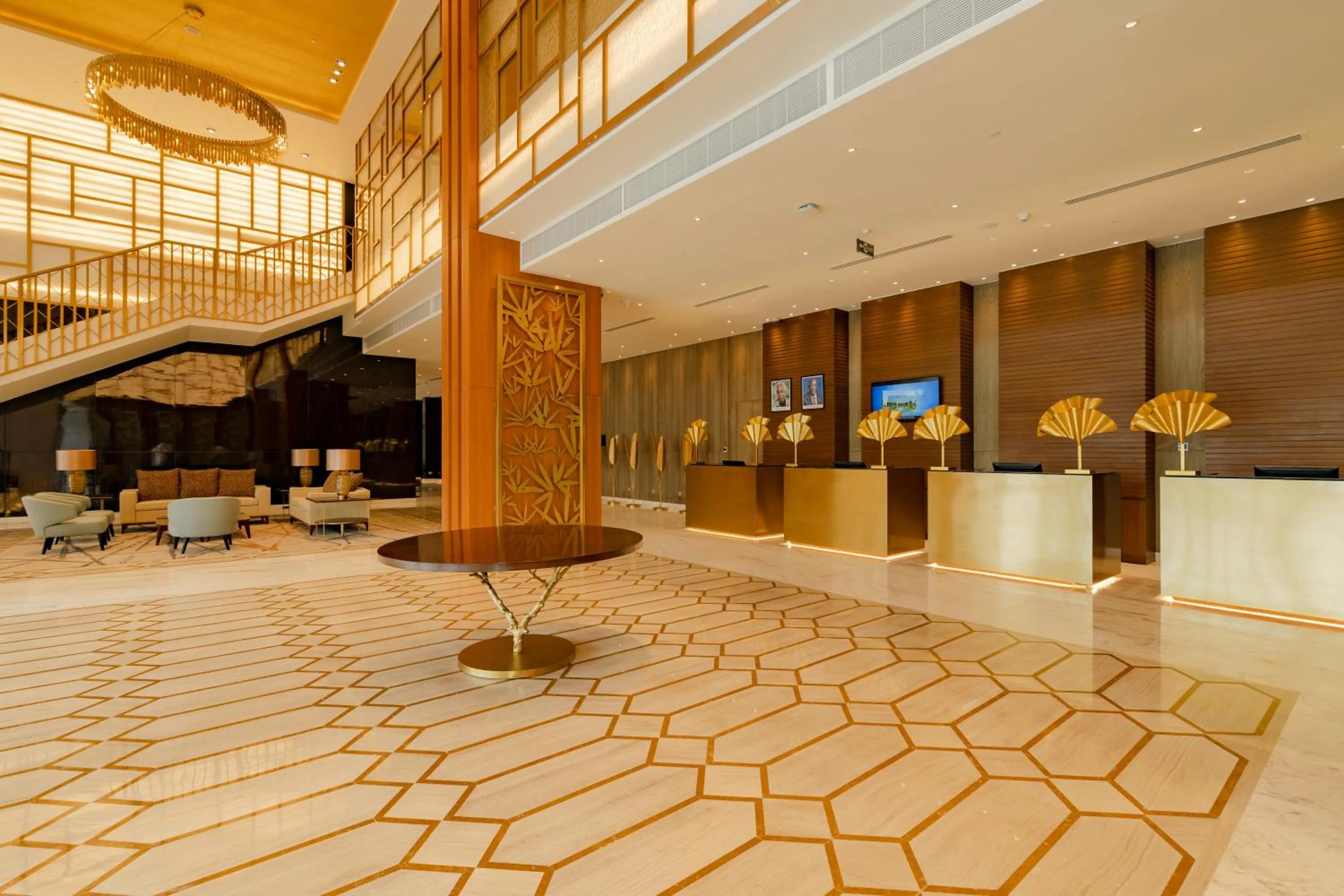 Lobby or reception in Johari Rotana