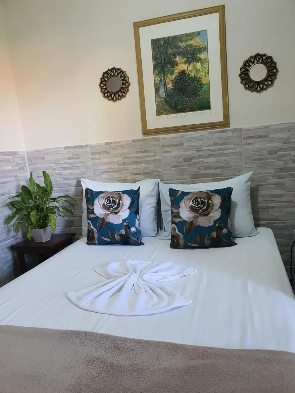 Bed in Pousada Dois Rios