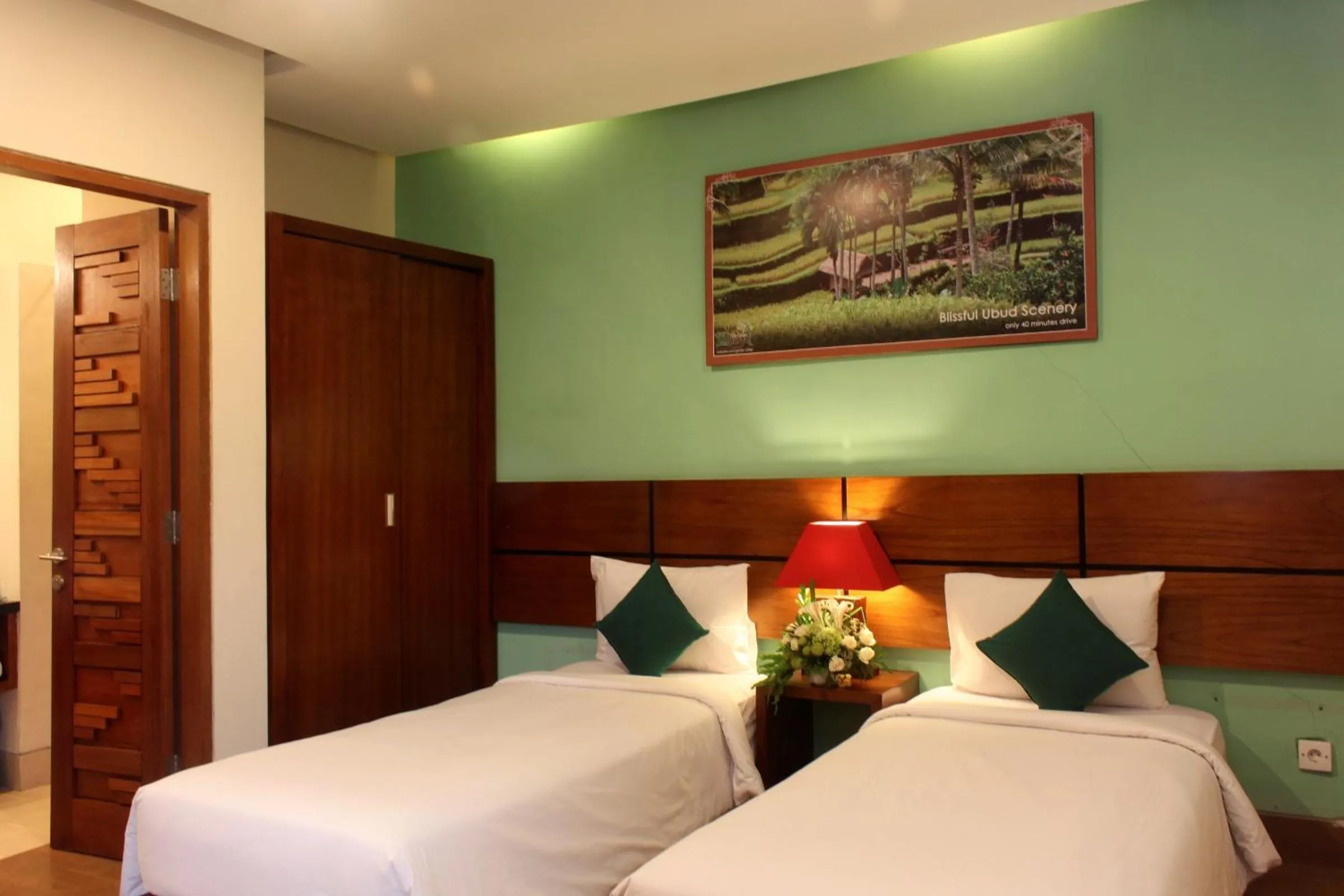 Bed in The Green Zhurga Suite Seminyak