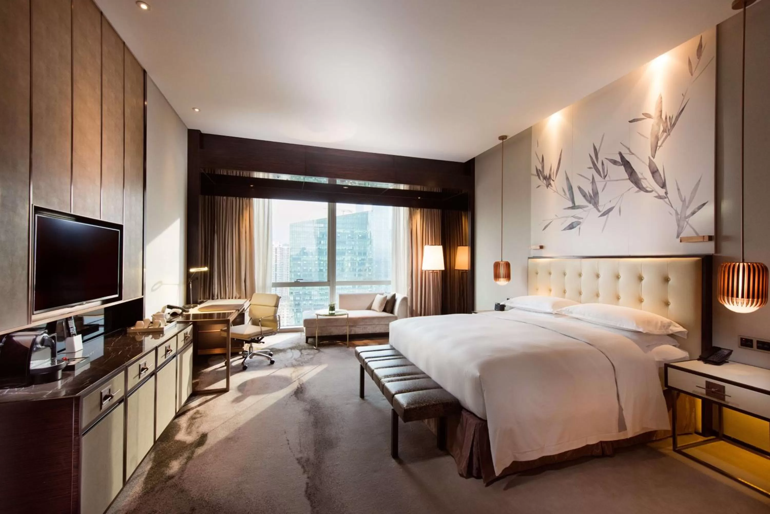 Bedroom, Bed in Hilton Shenzhen Futian